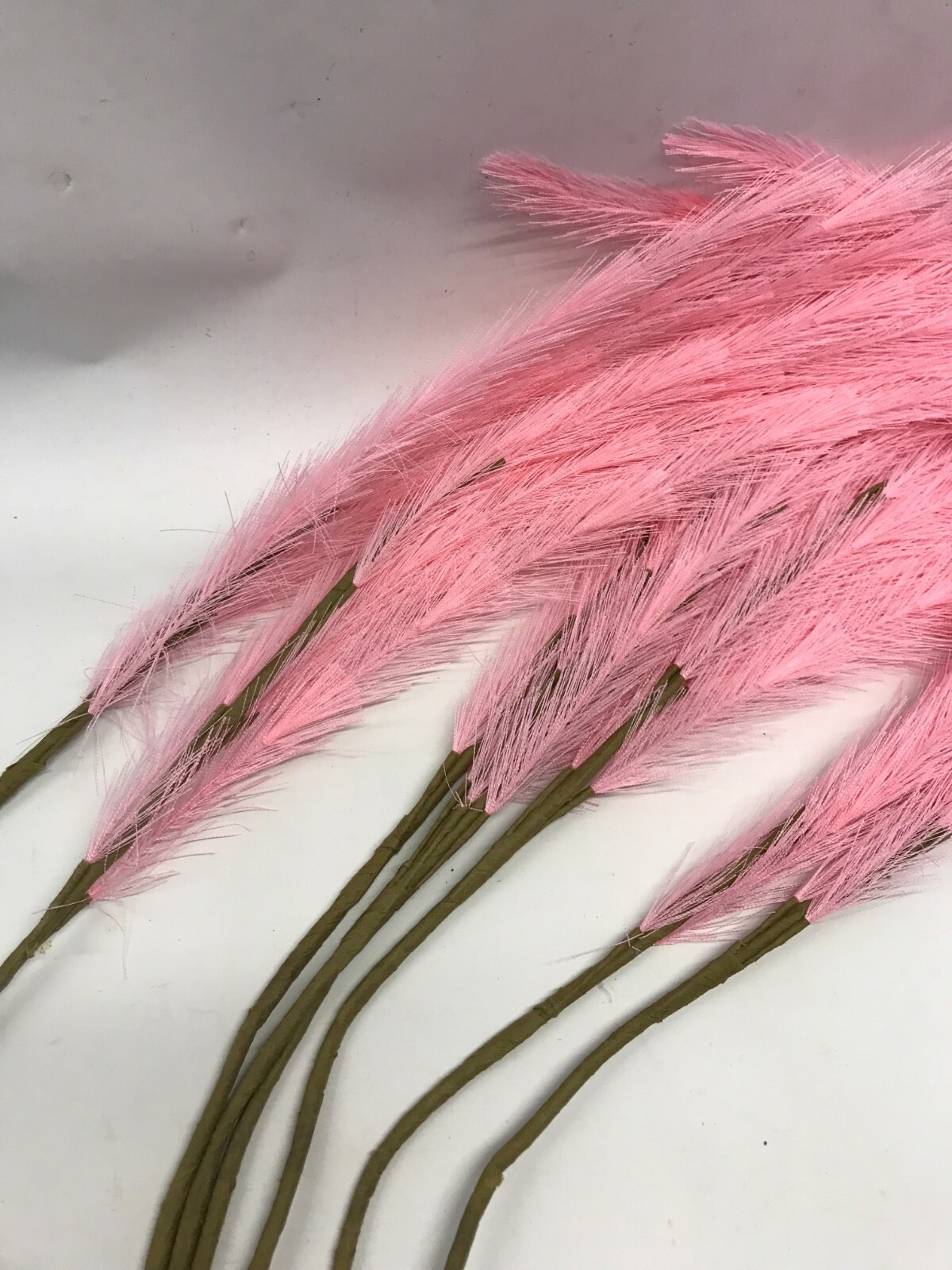 8 Synthetic Grass Ornamental PInk Cortaderia selloa in Home Garden 30in Length