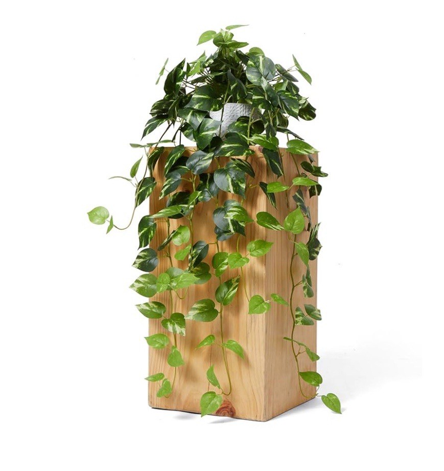 Realistic Artificial Plants Indoor in Pot Green Faux Hanging Fake Pothos Office