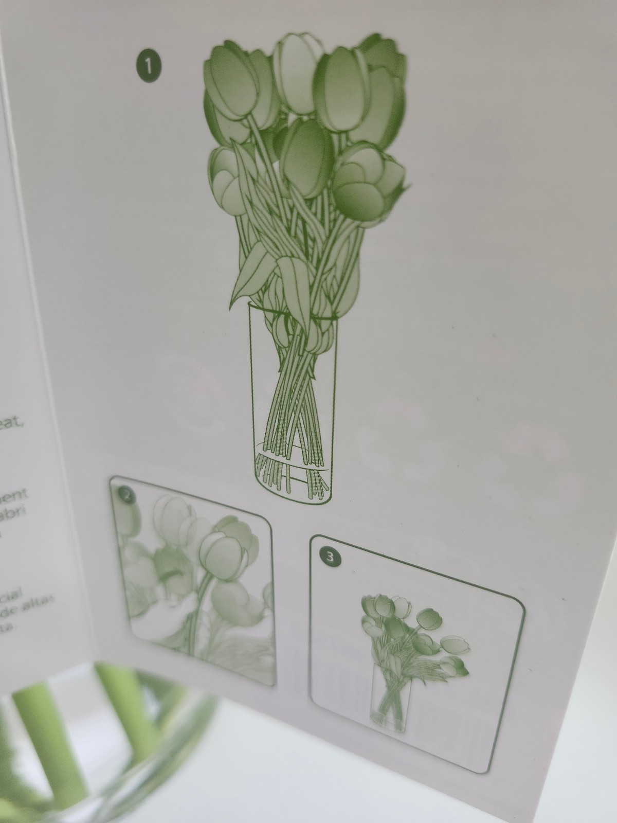 Tulips Artifical Fake Flower Floral Arrangement Silk Flowers With Vase, Plz Read