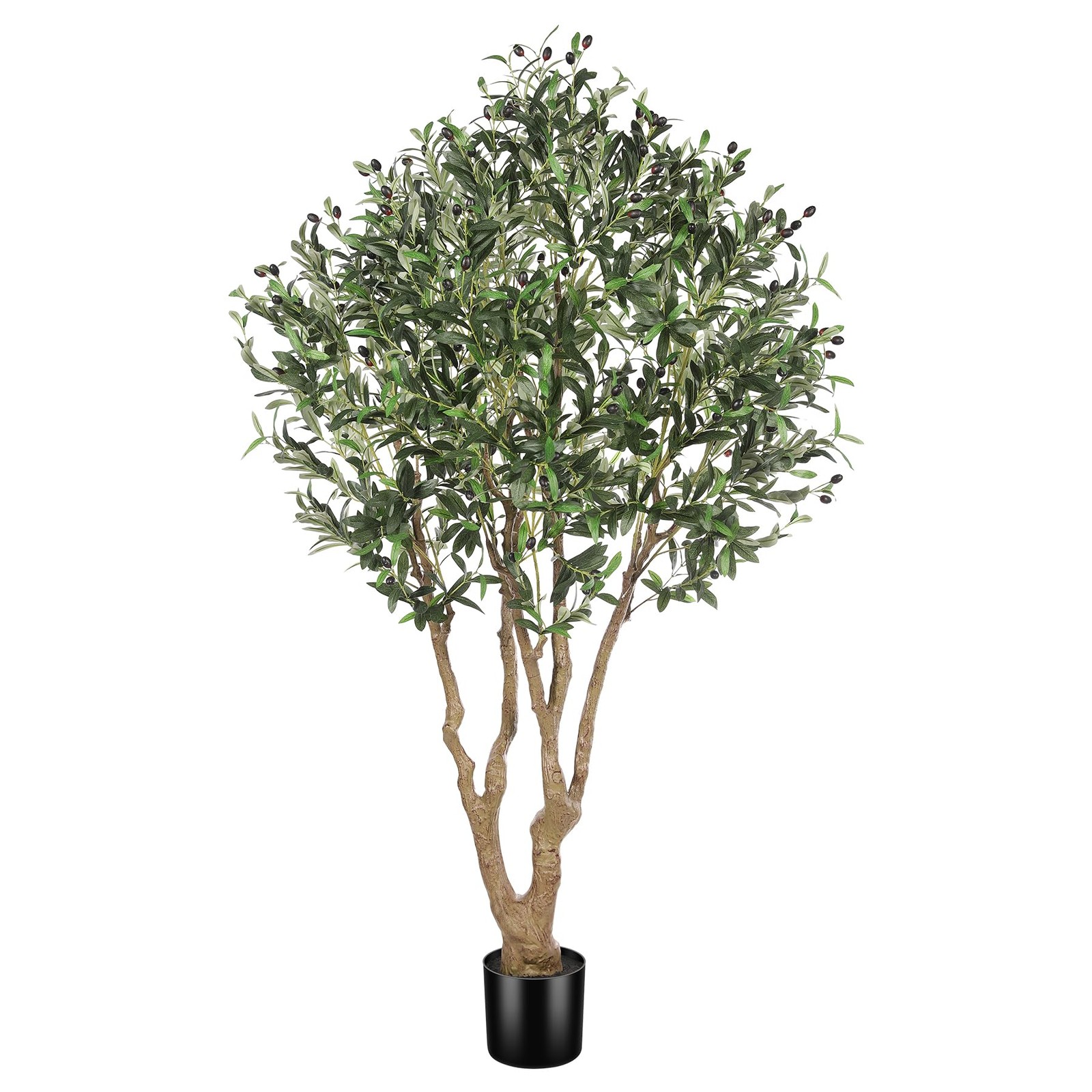 Faux Olive Tree 6ft – Olive Trees Artificial Indoor with Large Olive Branches…