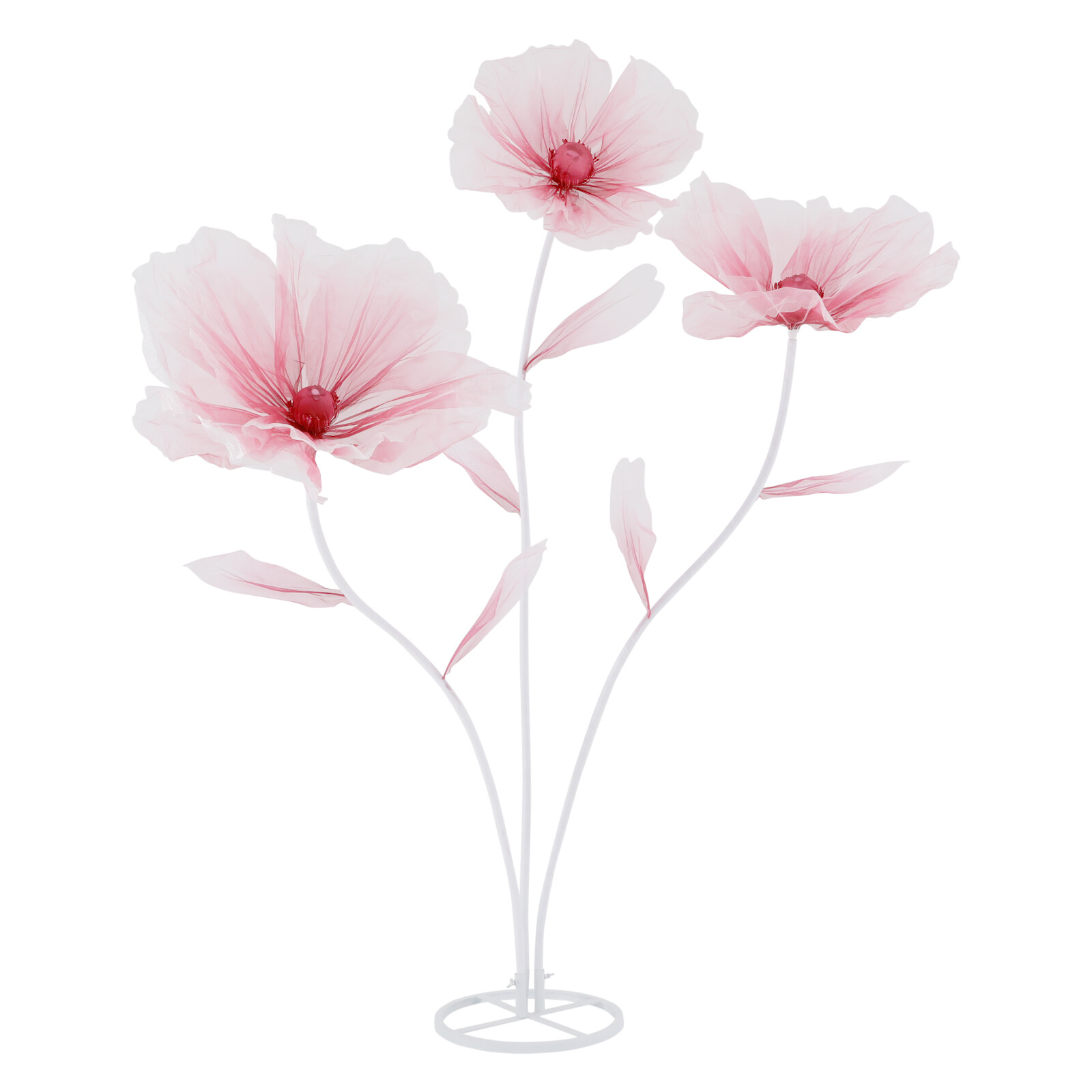 3-Head Artificial Flowers Floral Bridal Wedding Bouquet Home Party Decor
