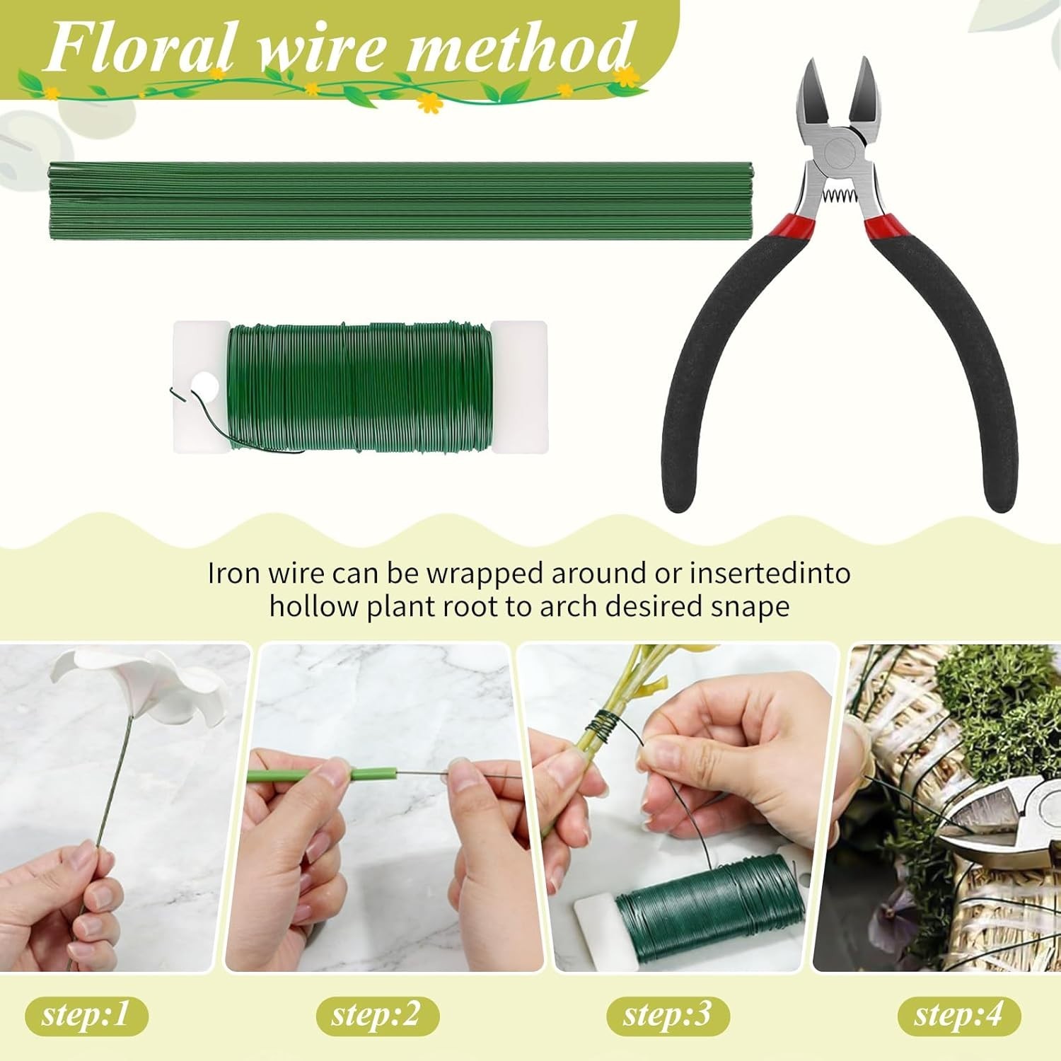 Wedding Ready: Complete Floral Arrangement Kit with Green Tape & Wrapping Bags