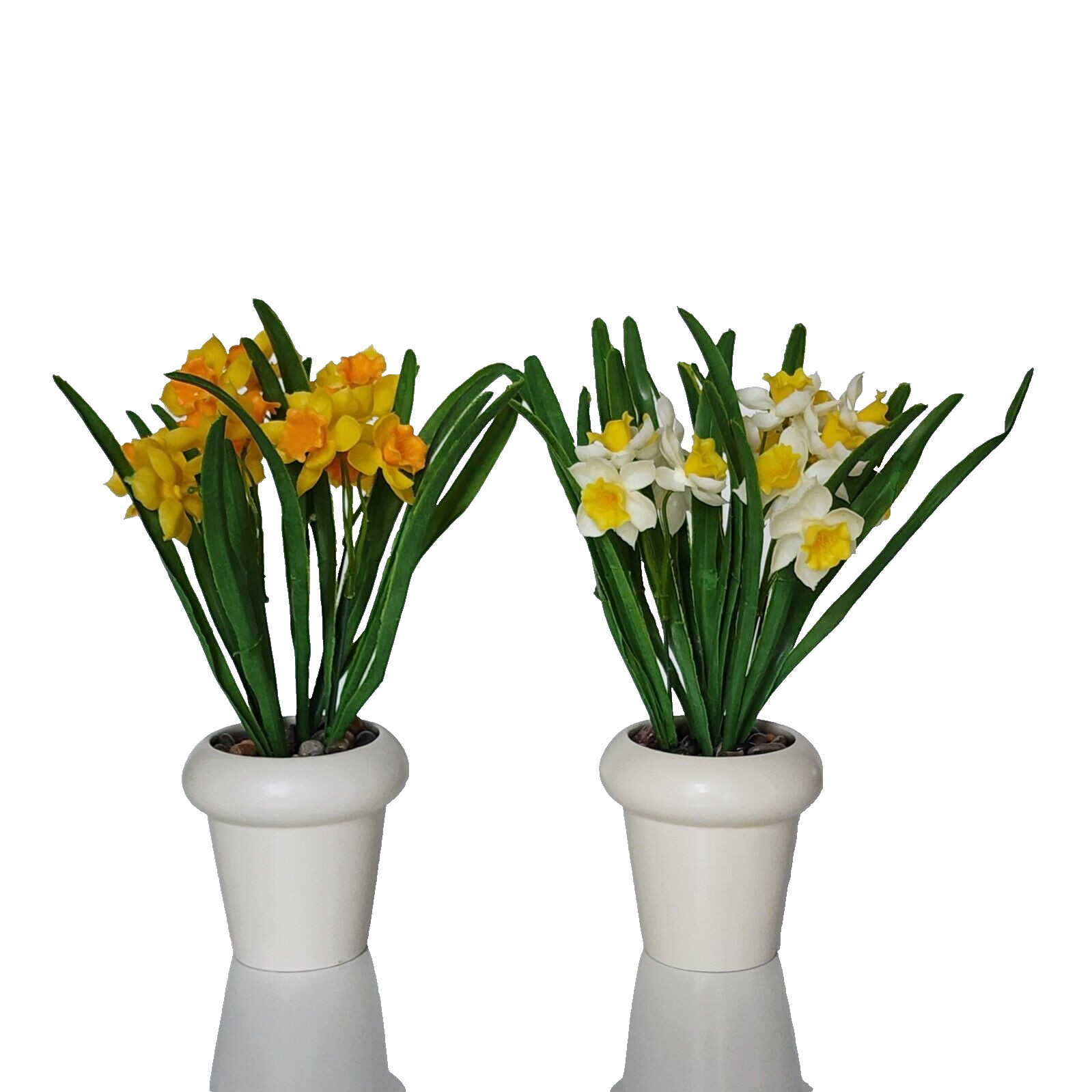 2 pack artificial faux potted flowers plants home kitchen wedding occasion decor