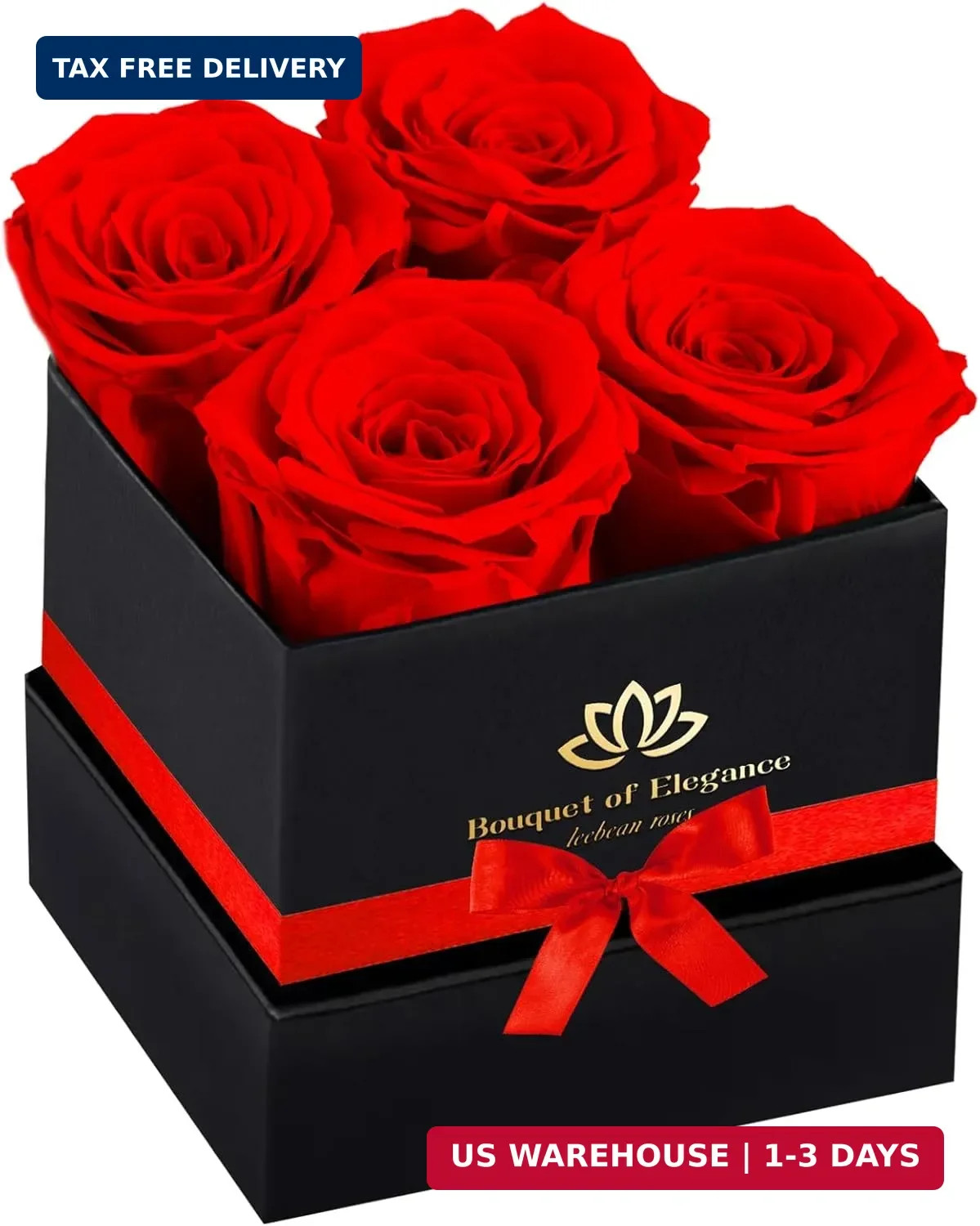 Forever Flowers Roses in A Box,Real Preserved Flowers,Preserved Roses,Preserved