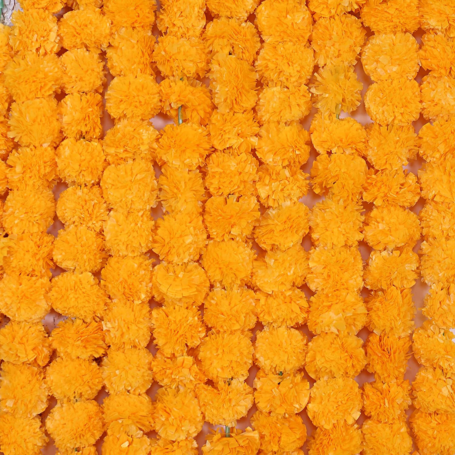 Artificial Marigold Garlands Decoration Wedding Party Festival Home Wall Decor