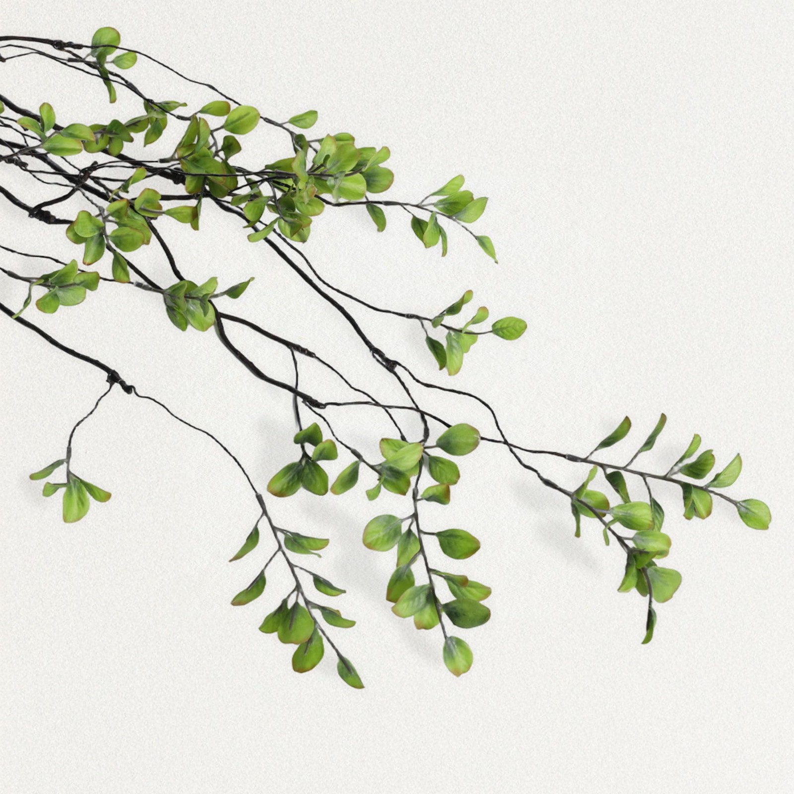 Faux Greenery Stems Branches for Vases, 4 Pcs Realistic Ficus Branches Fake E…