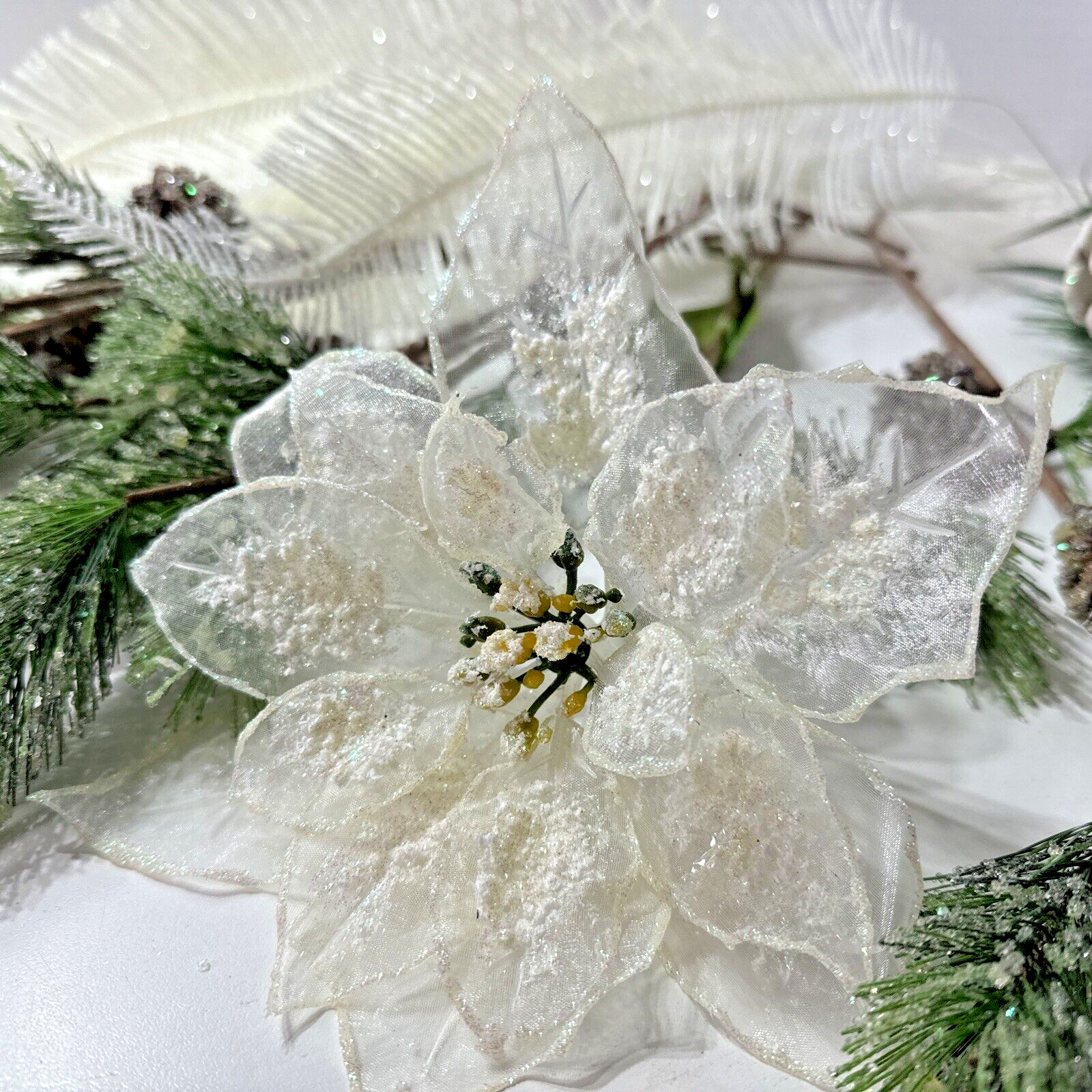 17X ESTATE Vintage ICY Stems Faux Branches Assorted Vase CHRISTMAS DECOR