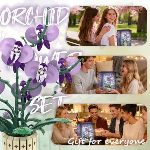 Botanicals Orchid Flower Kit, Flower Pot Set, Compatible with B0G1TBotanical Col