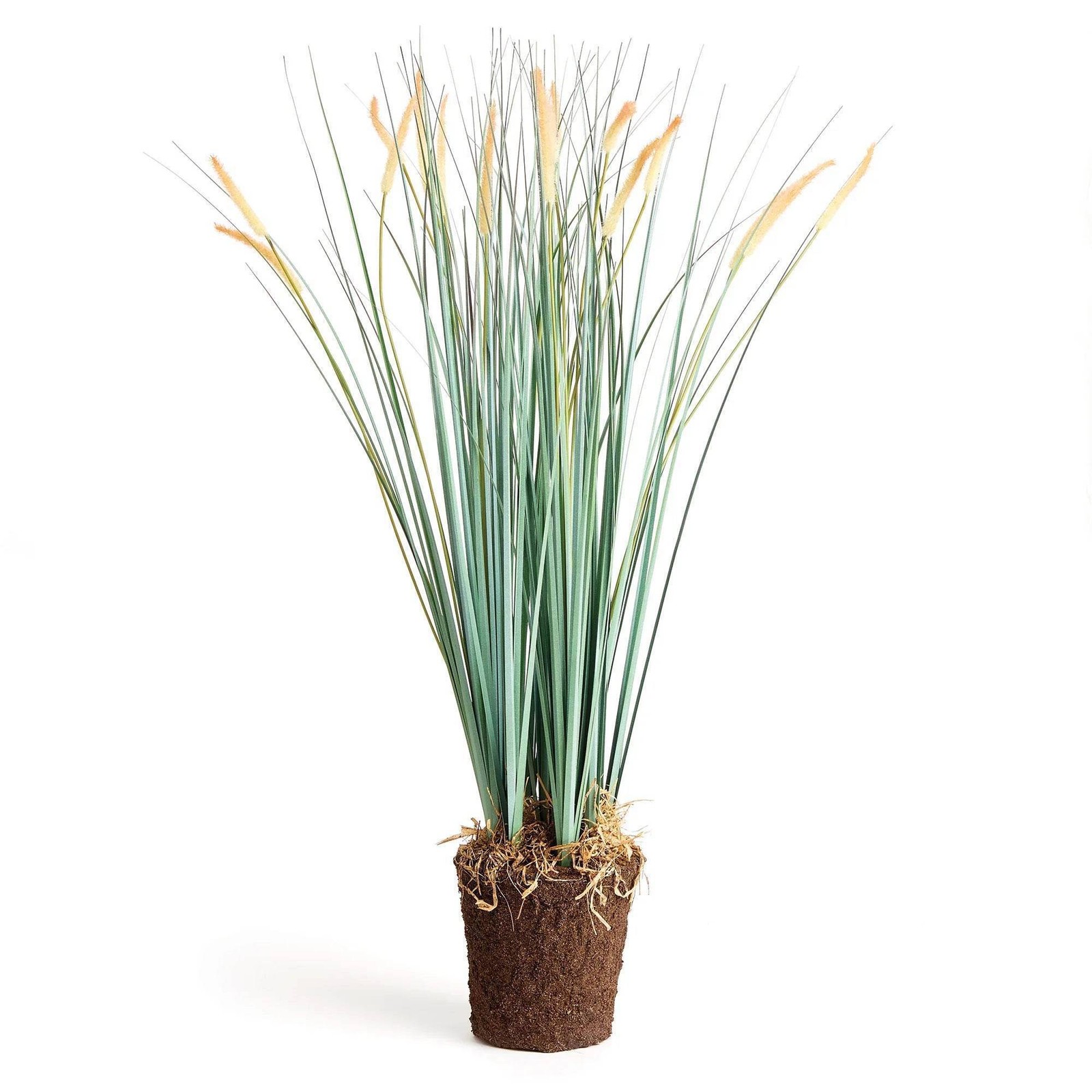 Modern Organic Tall Faux Field Grass Drop-In – 35” Green Accent