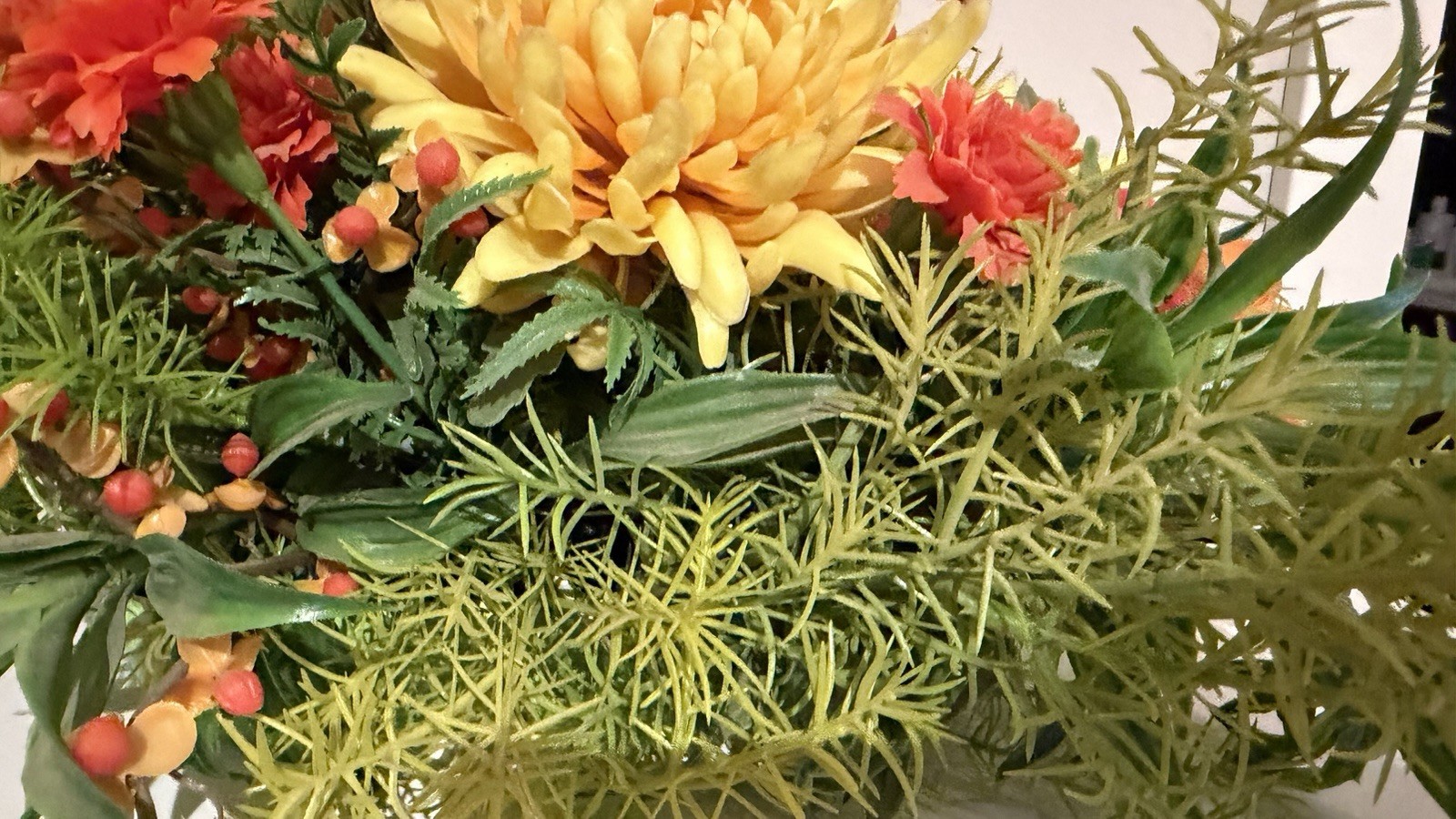 Vintage Centerpiece Plastic Floral Haeger Pottery Fall Autumn F15