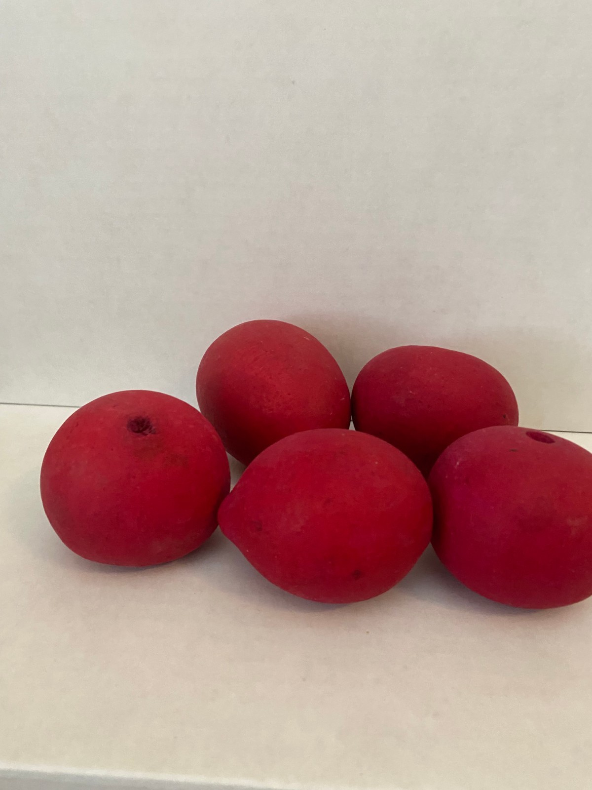 Pods -Dough Bowl Vase Filler Bengal Quince-Wood Apple Potpourri 5 Red Dyed Fruit