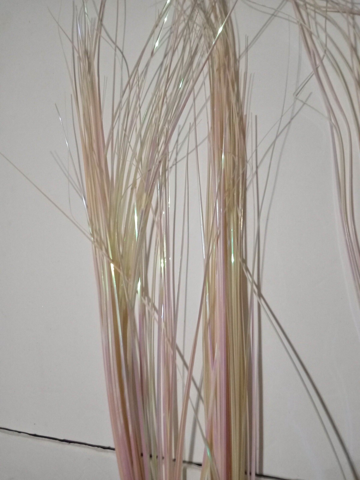 Artificial Decorative ￼ Sequence￼ ￼Stems Floral Vase Decor Silver Pastel Colors￼