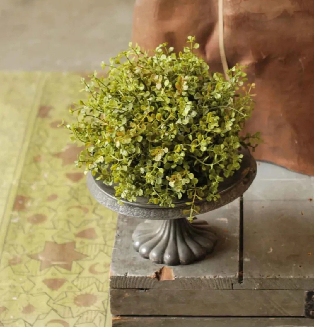 Faux Baby Grass Greenery Ball – Floral Filler Spring Everyday Decor – Realistic