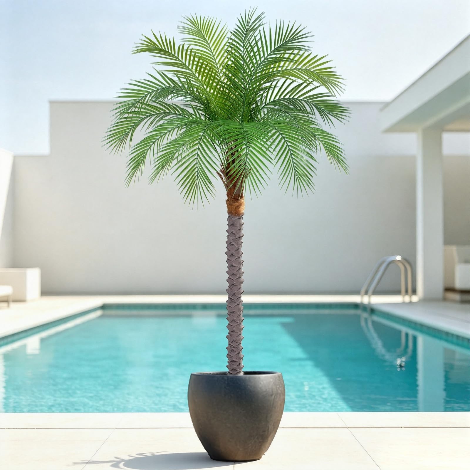 5ft Artificial Phoenix Palm Tree – Faux Coconut Silk Tropical Plant for Home, Of