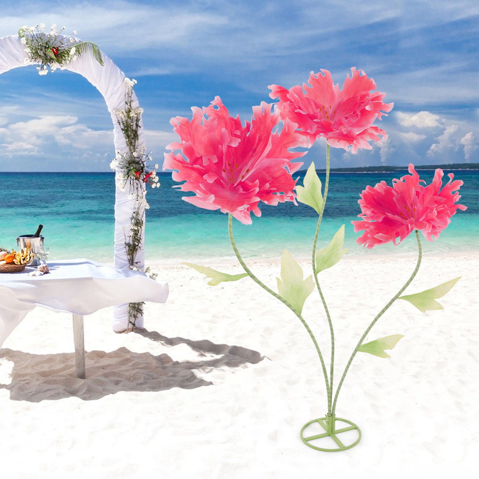 Giant Artificial Flowers Wedding Artificial Flower Decoration Stand Artificial