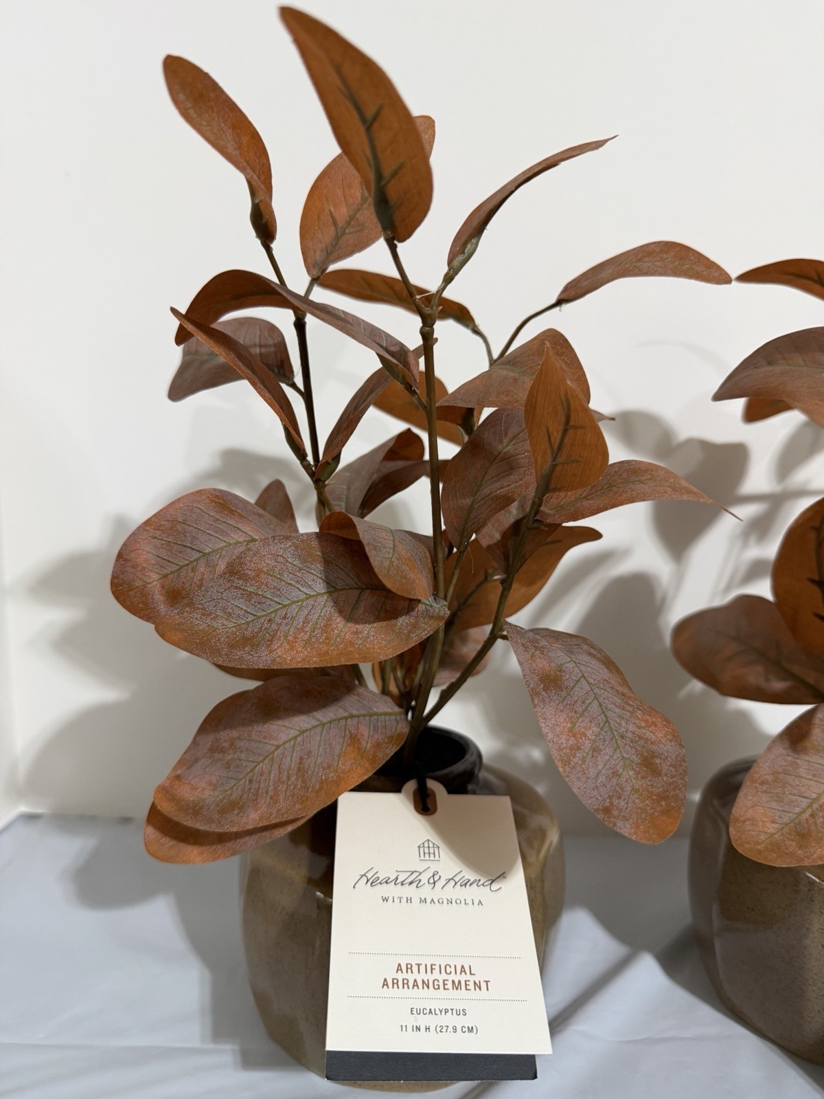 11 Inch Artificial Eucalyptus Arrangement (2 Pack) – Hearth And Hand