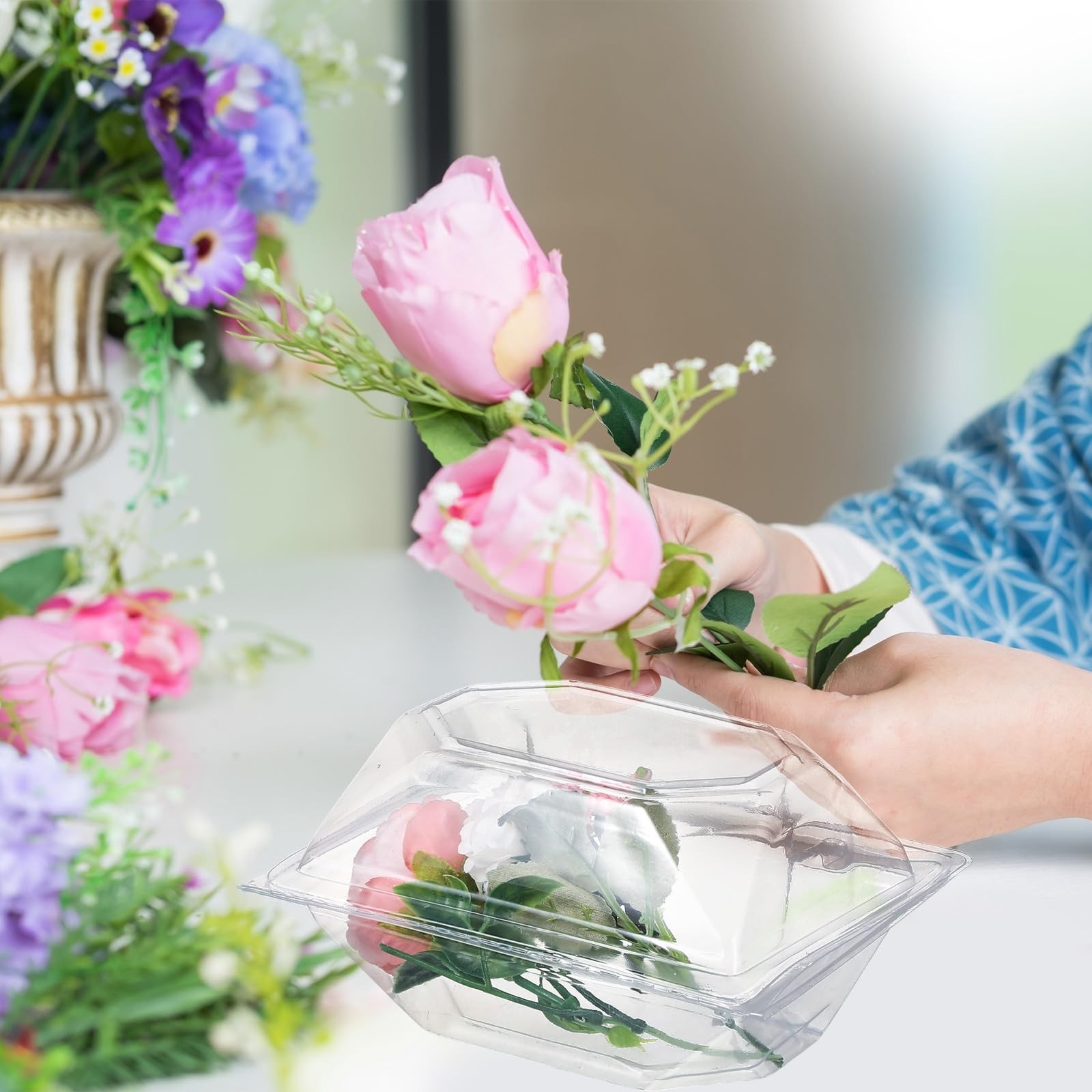 30 Pack Clear Plastic Flower Box for Corsage, Boutonniere, Rose, Orchid Prom …