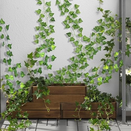 Artificial Ivy Garland, Fake Vines Green Leaves Fake Plants Hanging Vines 8