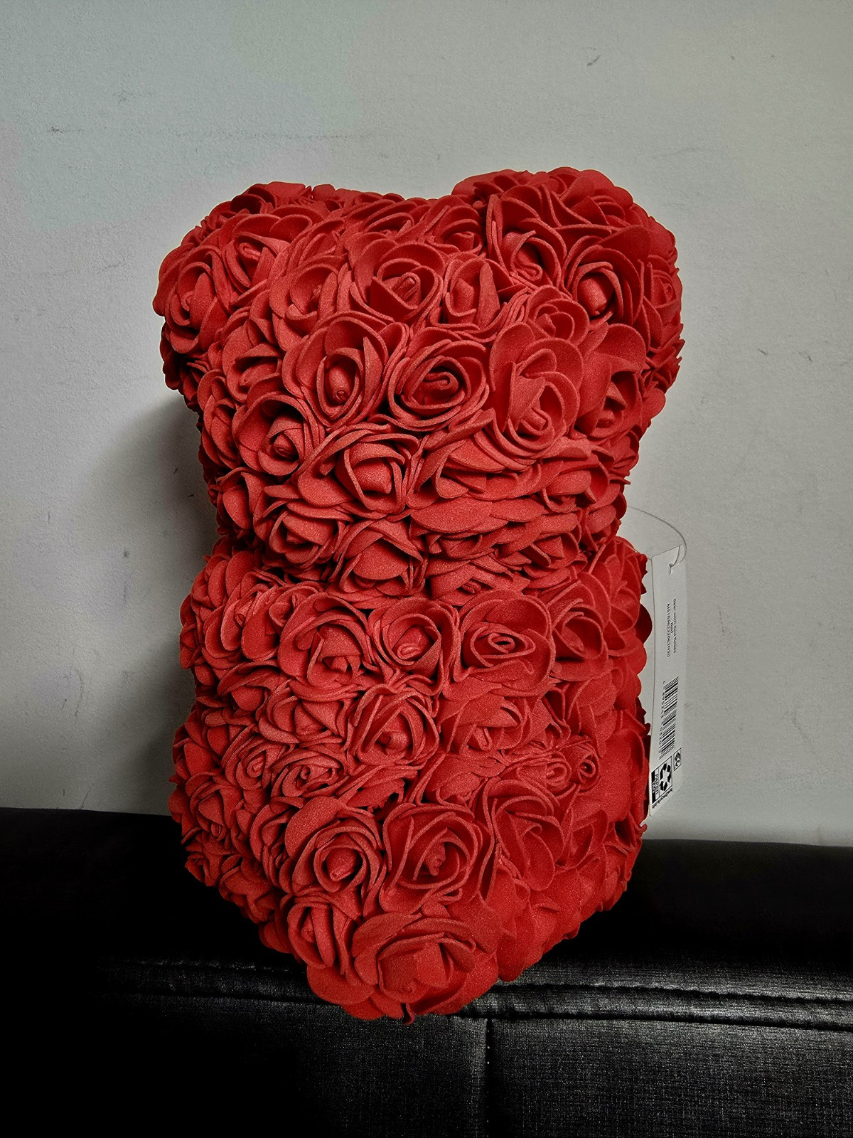 Way to Celebrate Birthday, Valentine’s, 9.25in Artificial Rose Bear, Red