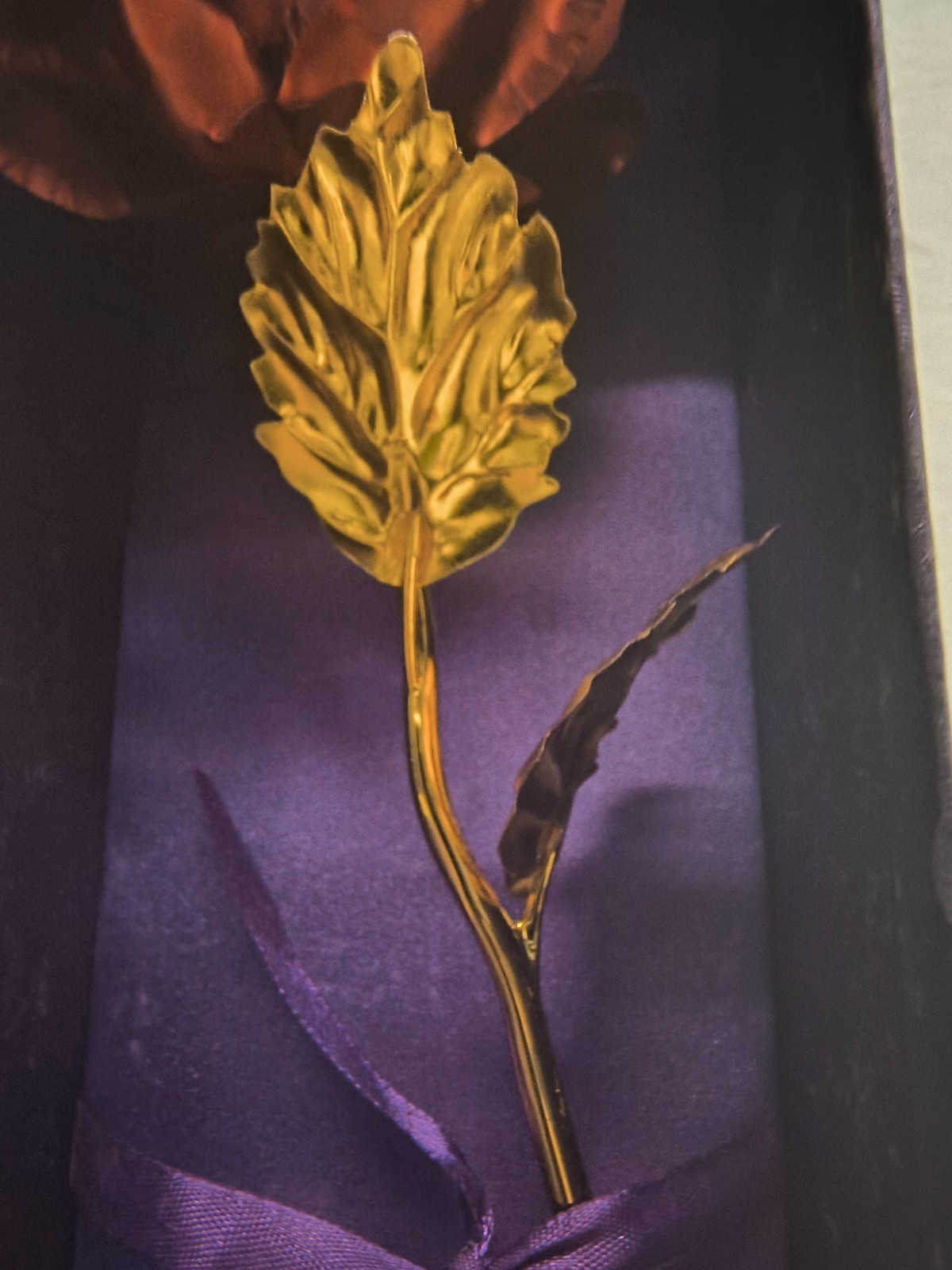 24k Gold Rose Individually Unique Handcrafted 24 Karat Romance Gift
