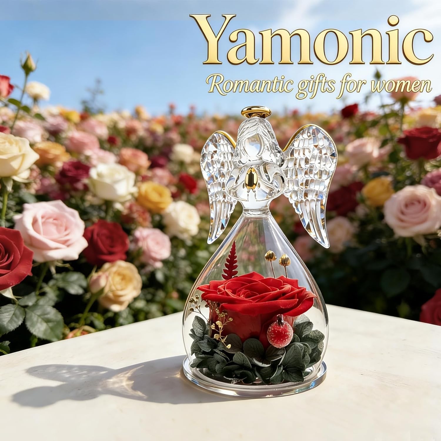 Gifts for Mom Birthday Gifts for Women Her, Forever Preserved Flowers Rose in…