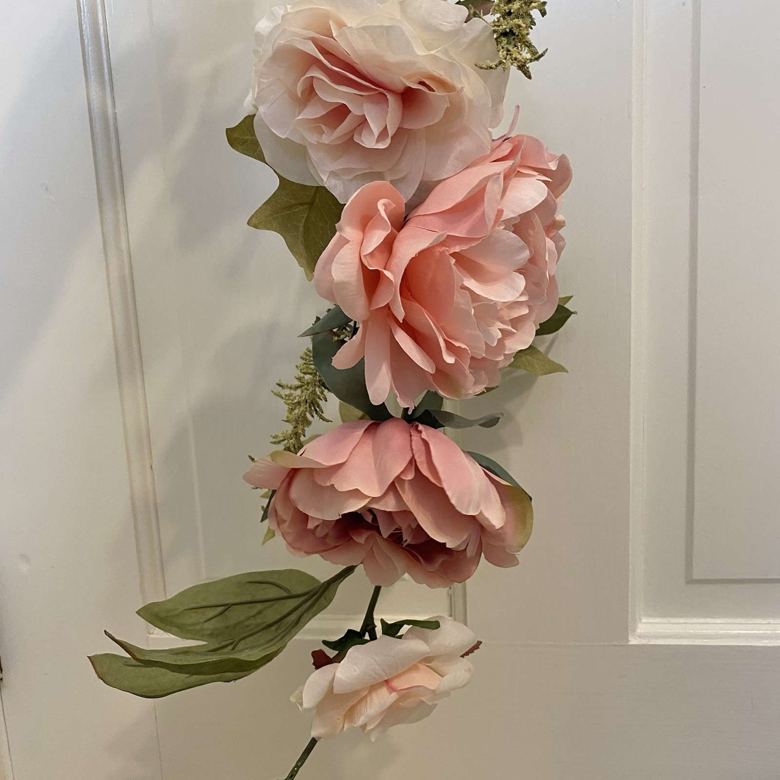 2 Artificial Pink Peony & Rose 6Ft Garland Shower Party Arch Table Runner Flower
