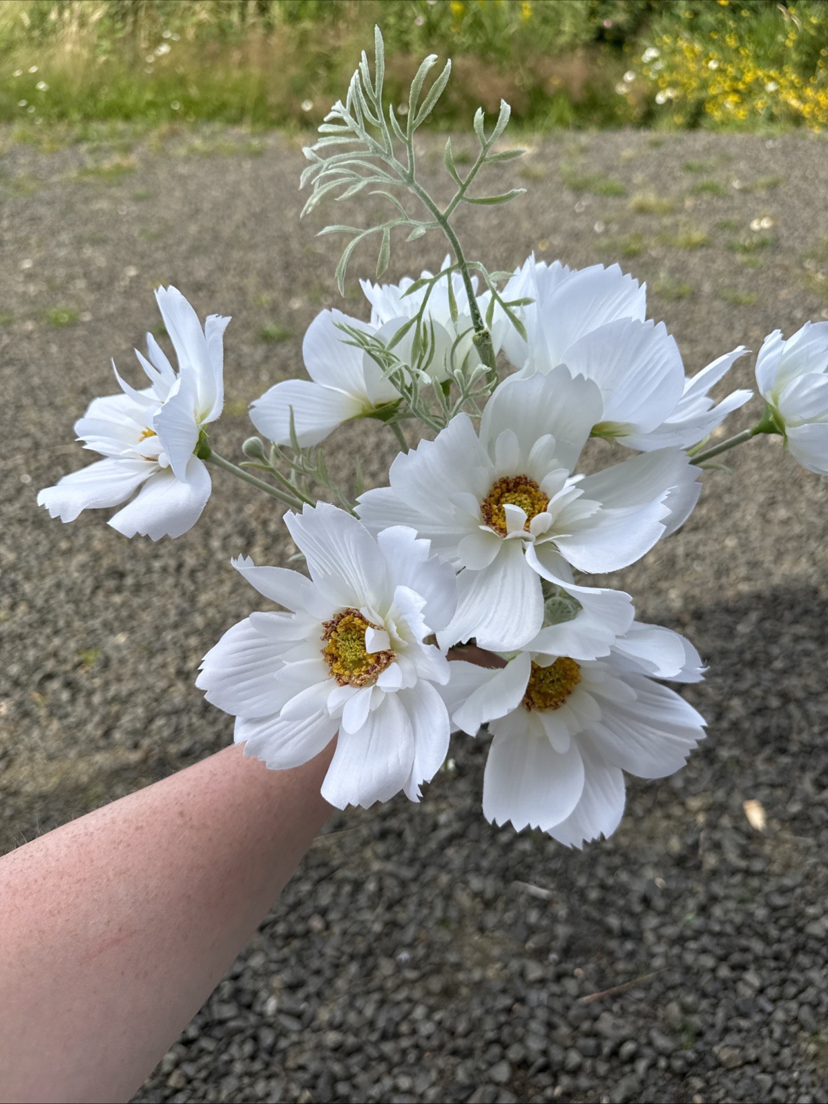 Cosmo Faux Flower Lot Wildflower Wedding Floral White