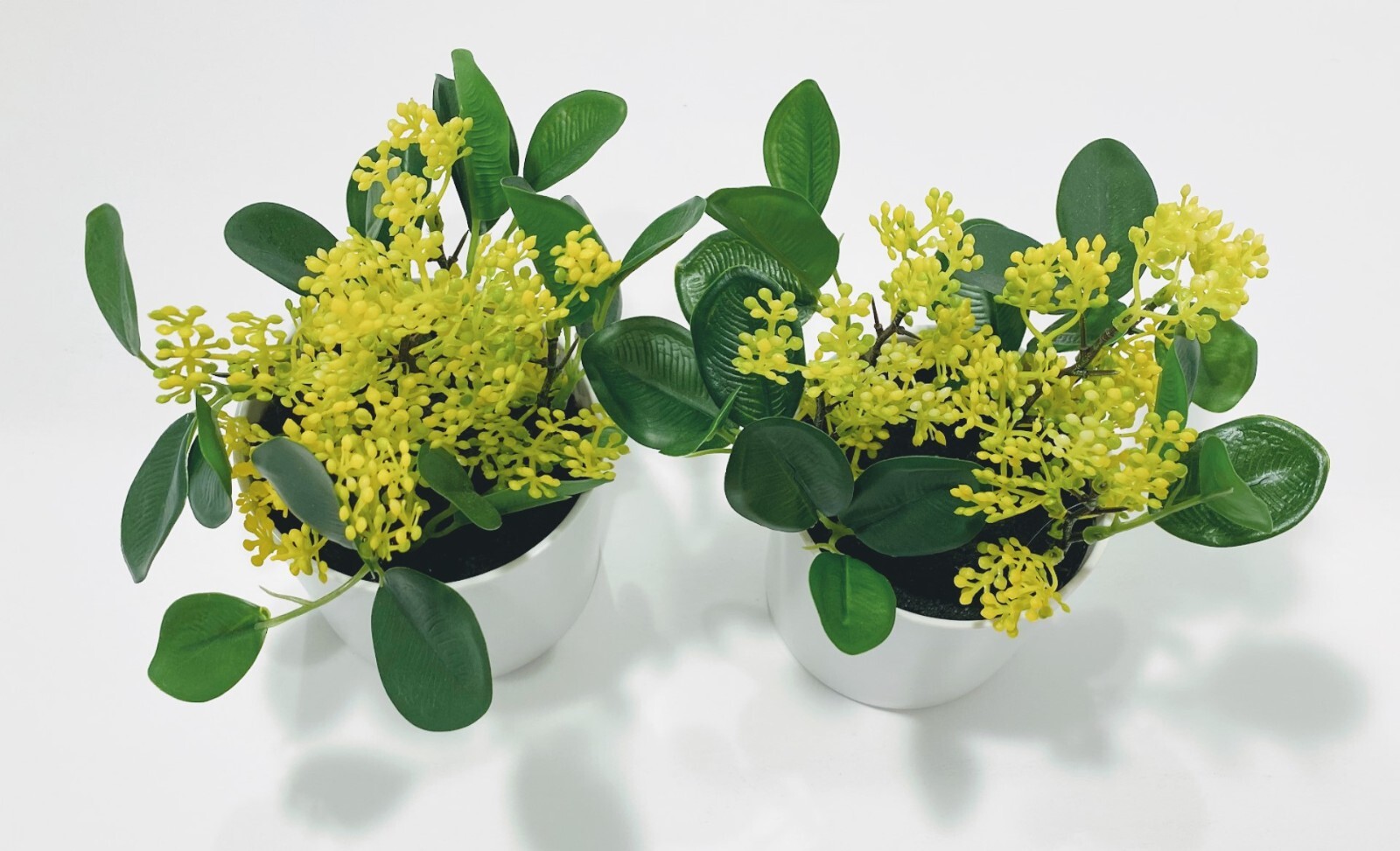 Threshold 7″ Potted Faux Seeded Plant For Indoor Decorative Use – Set of 2