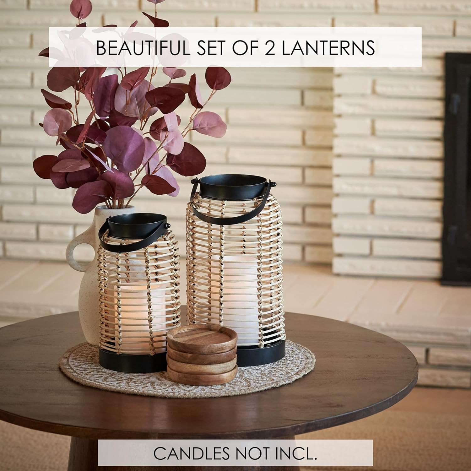 Natural Rattan Boho Lanterns – Handcrafted Chic Decor to Enhance Your Home – Mod