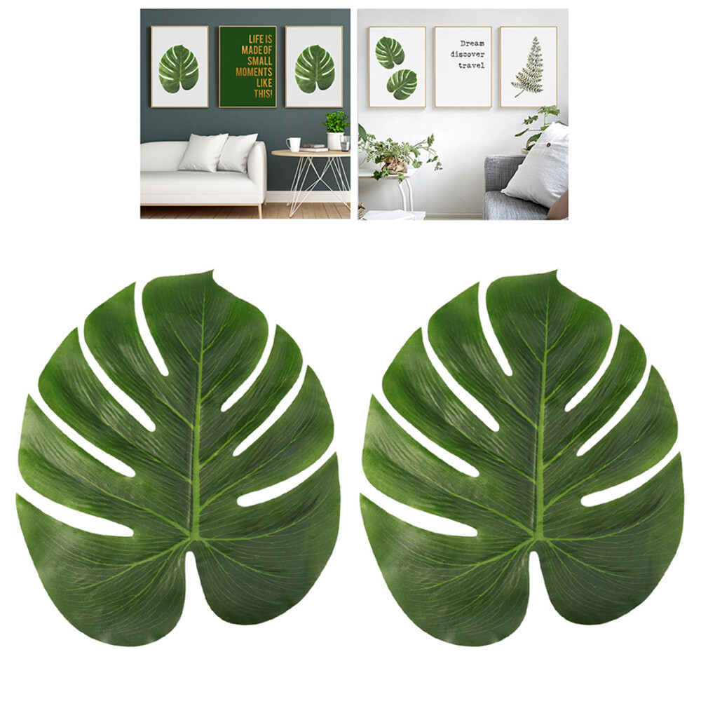 30PCS Artificial Palm Leaves Large Palm Leaves Hawaiian Leaves Decorations