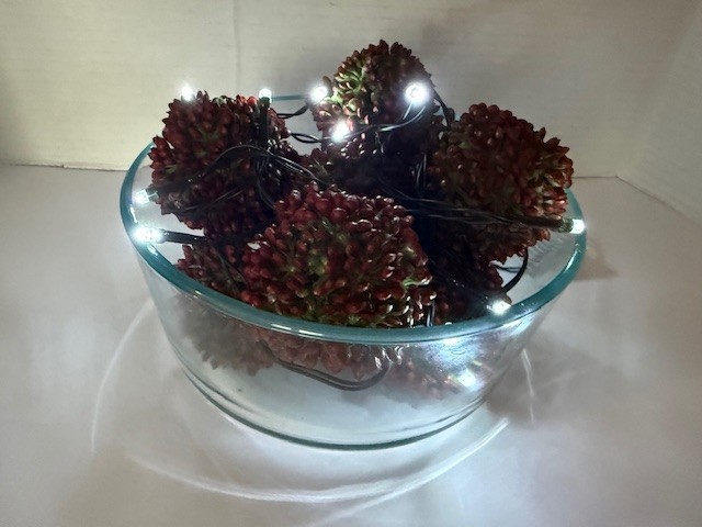 NEW Kirkland’s Home Set of 9 CHRISTMAS ORB FILLER 2.5″ Red & Green