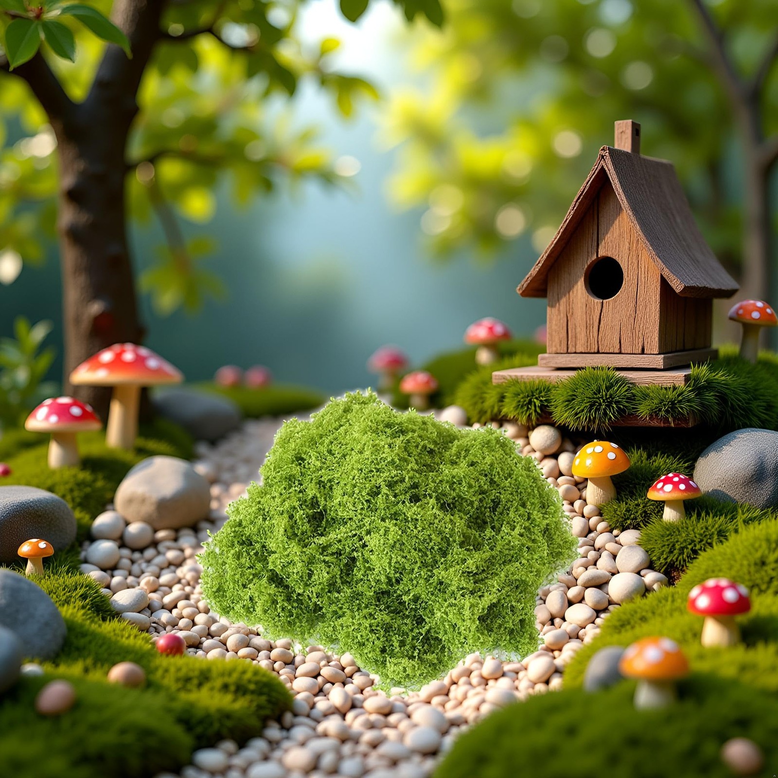 Green Fake Moss,Plastic Artificial Moss,Realistic Looking Faux,Preserved for …