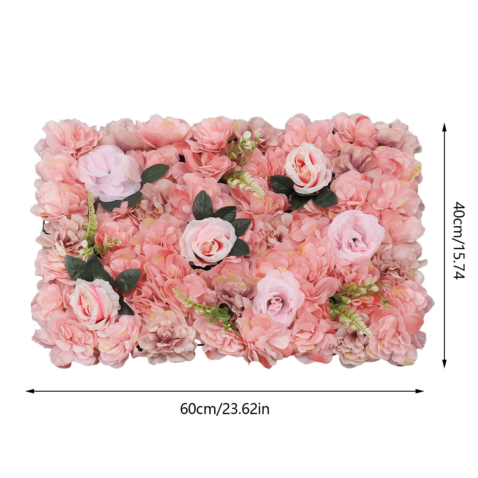 12 Pcs Flower Wall Panel, Artificial Flower Backdrop, Flower Panels for Backdrop