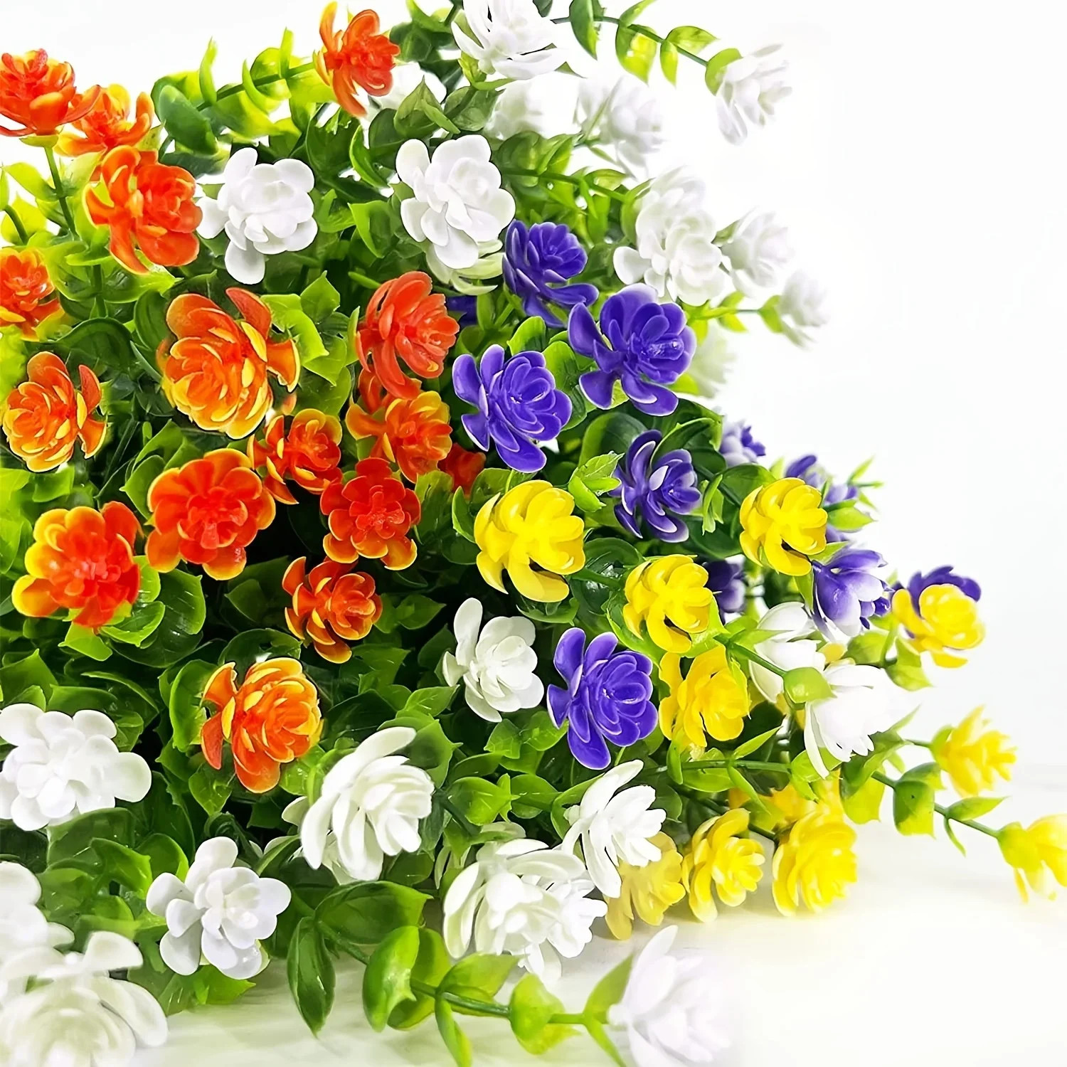 3/8Pcs Artificial Flowers for Home and Garden Decor – Realistic Simulation Flora