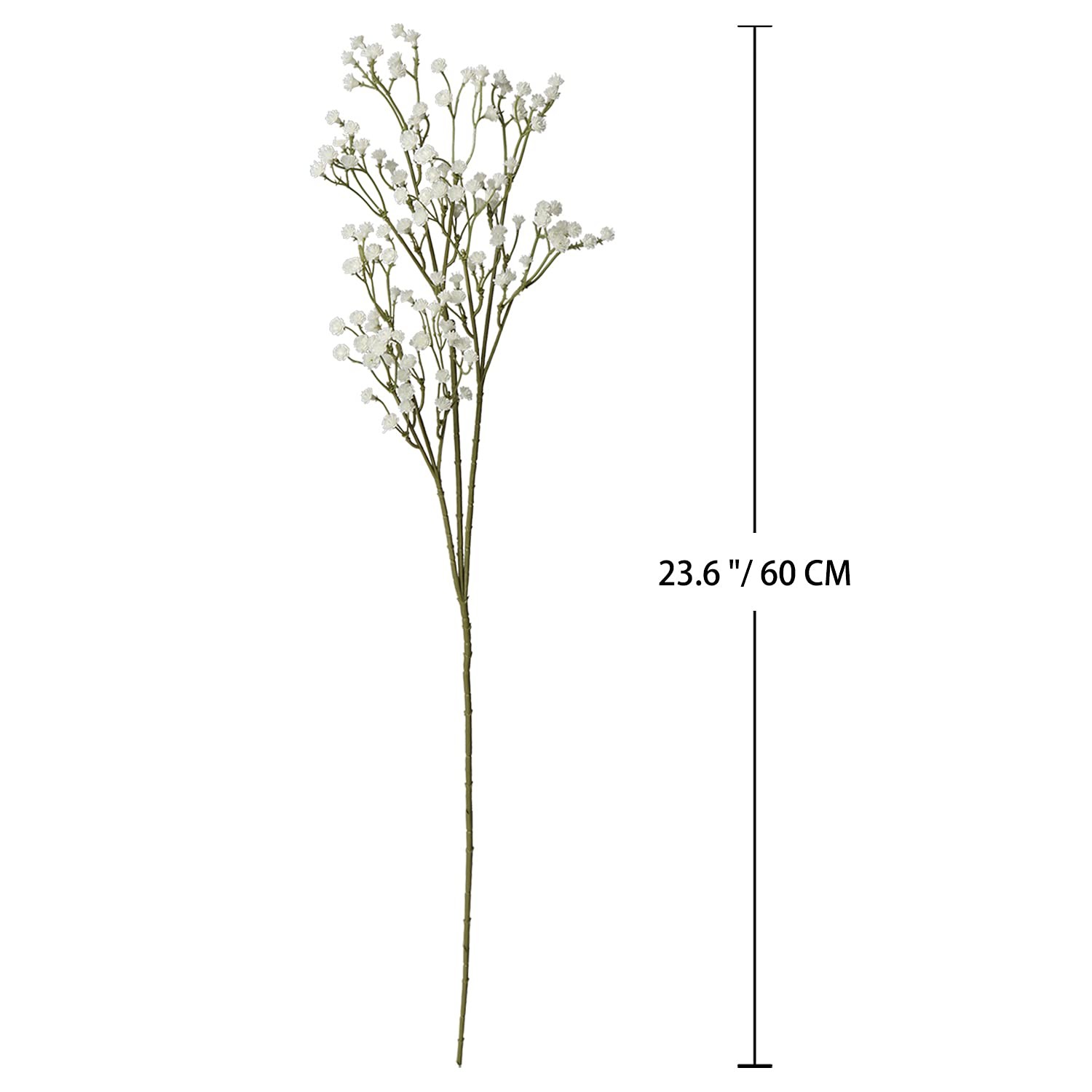 3 Branches Baby’s Breath Artificial Flowers Faux Plastic Gypsophila Cream
