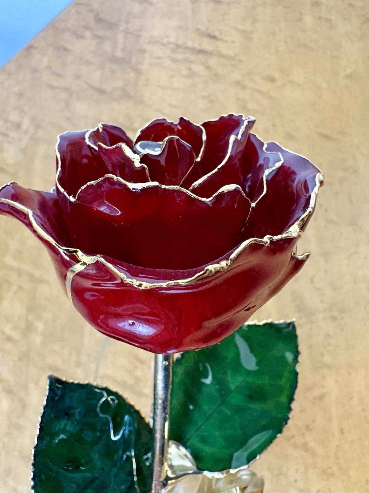 Genuine Rose Preserved and Dipped in 24k Gold