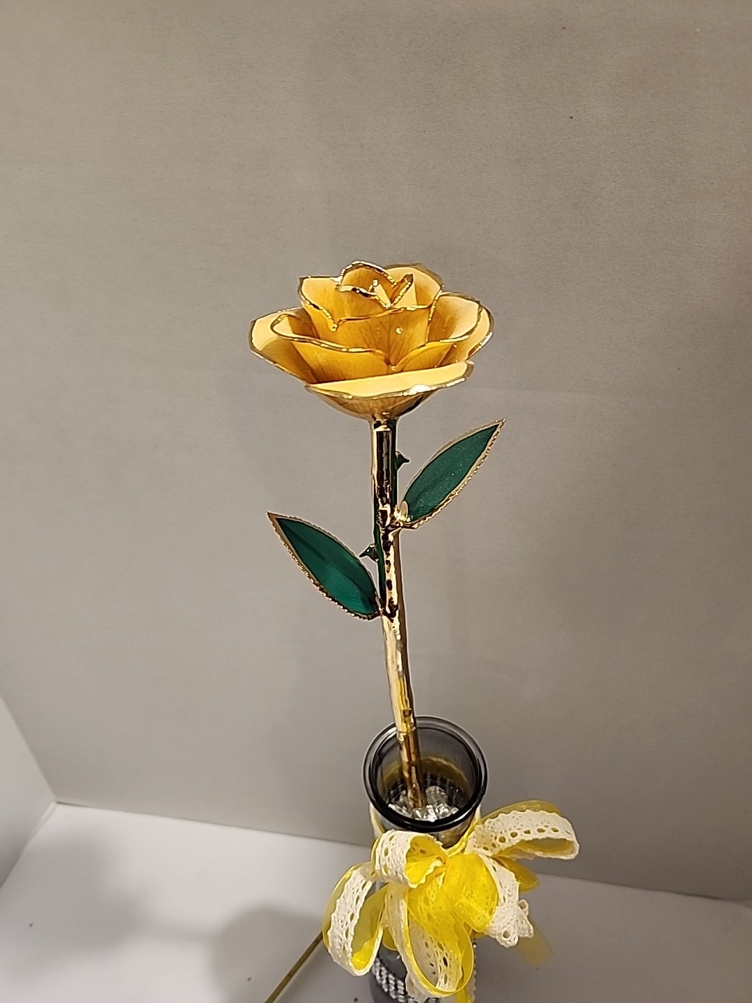 Gold Rose Artificial Flowers 24k Golden Dipped Rose