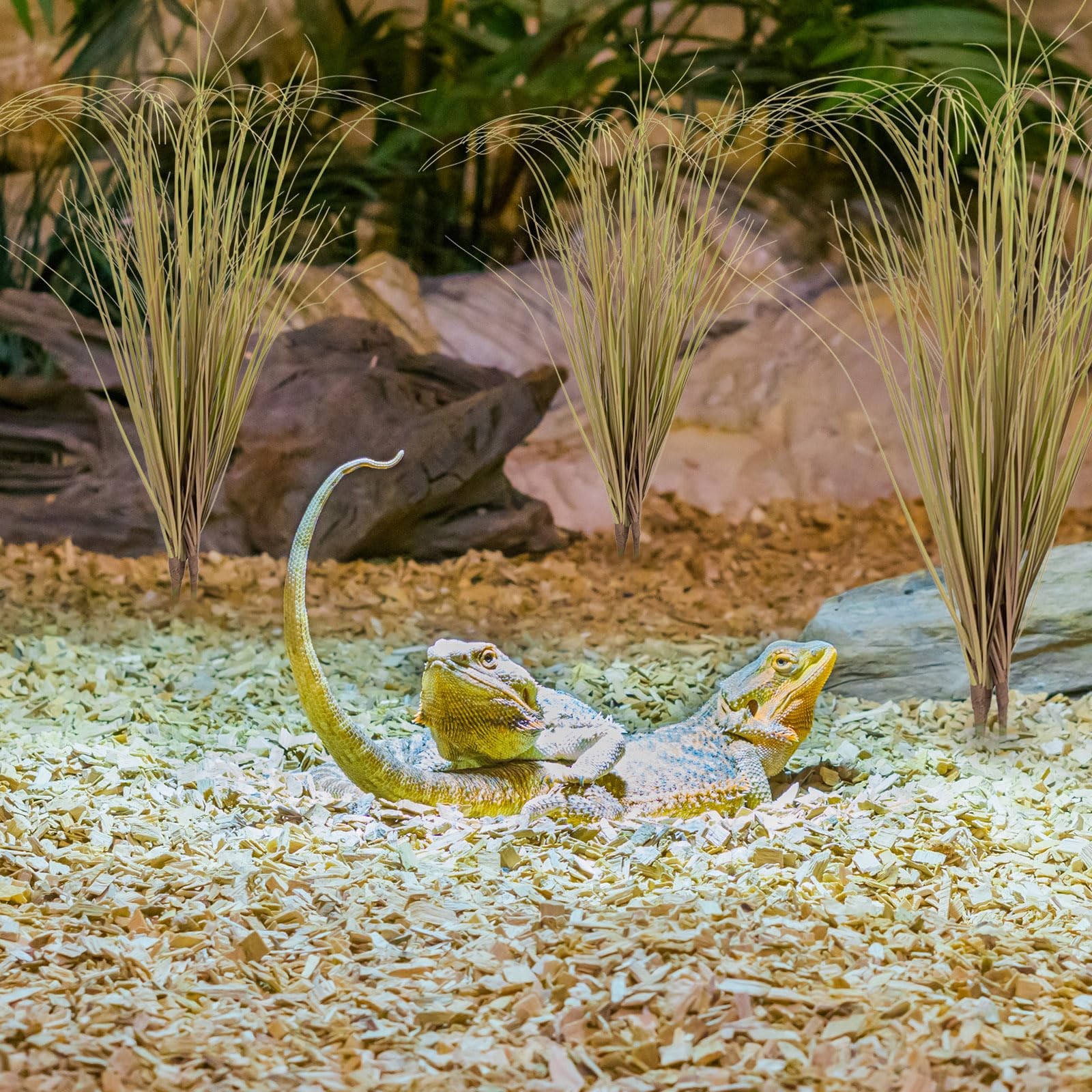 Fake Desert Dry Grass, Artificial Plants for Reptile Tank Accessories, Habita…