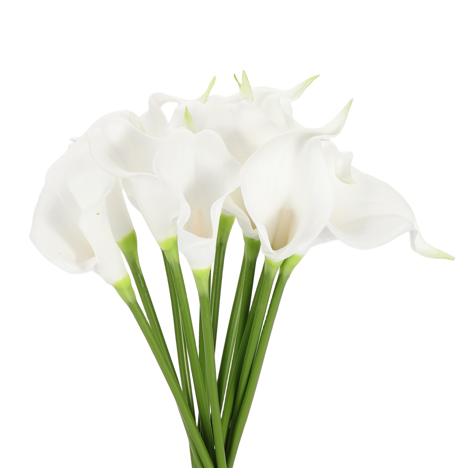12 Pcs 13 Inch Artificial Calla Lily Fake Flowers Real Touch, White