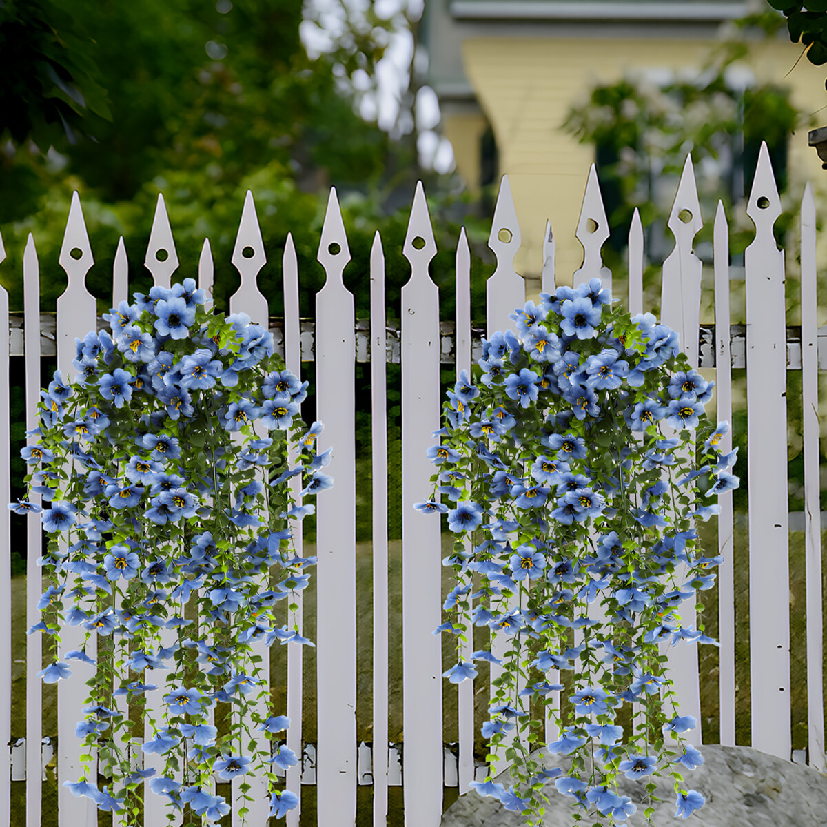 4Pcs Artificial Fake Hanging Flowers Vine Plant Home Garden Indoor Outdoor Decor