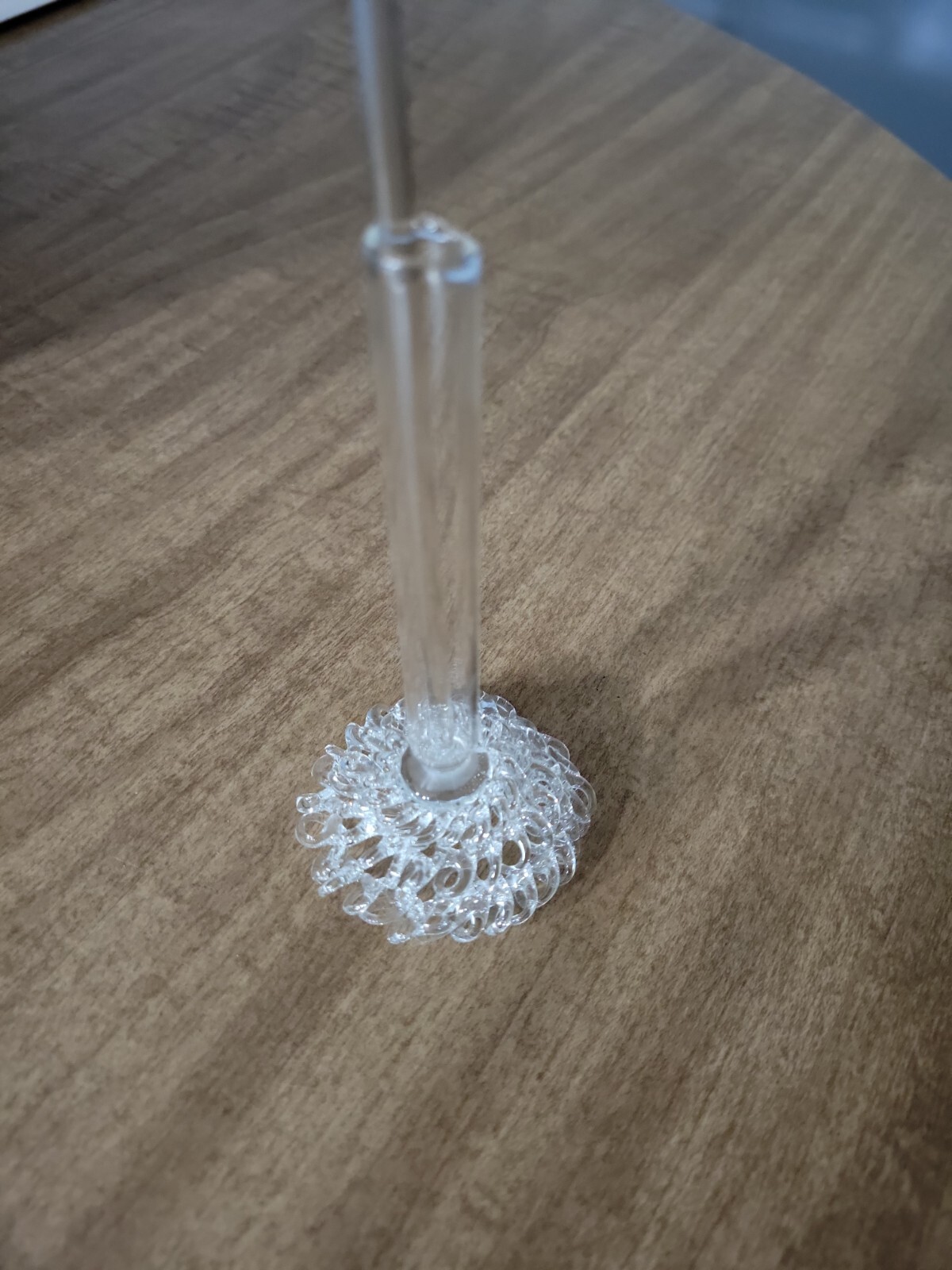 6 3/4” Long Stem 1 Red Rose Crystal and vase VALENTINES DAY