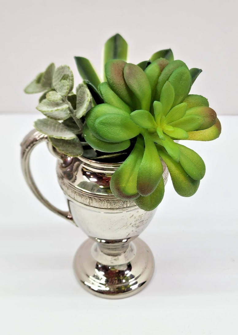 9 Mini Faux Succulent Plants Artificial Green Succulents DIY Crafts Decor