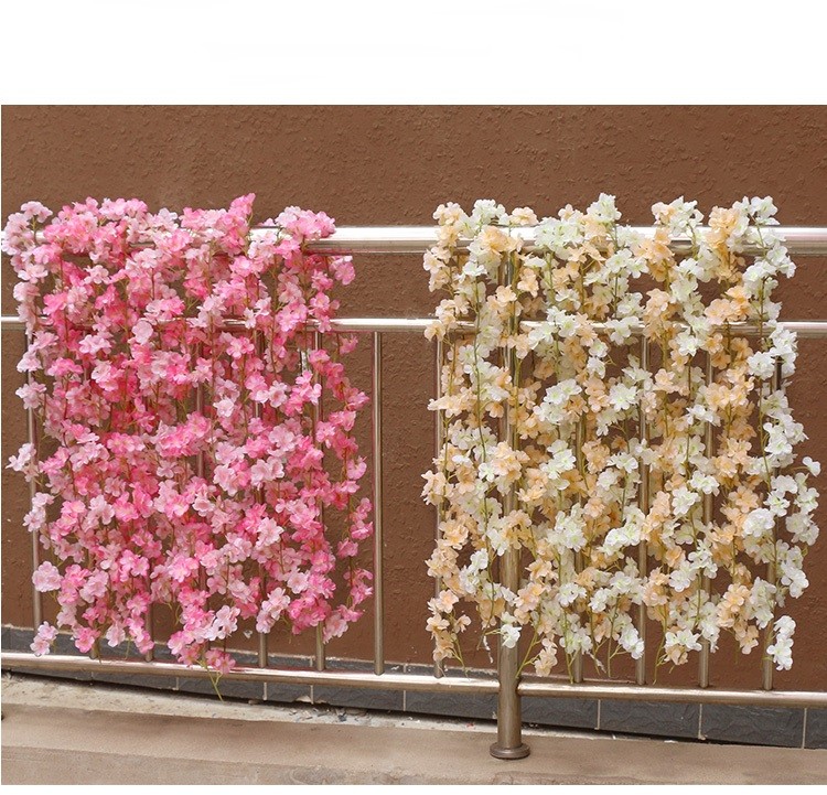 1PCS Artificial Flowers Wisteria Hanging Vine Ratta String Wedding Decor
