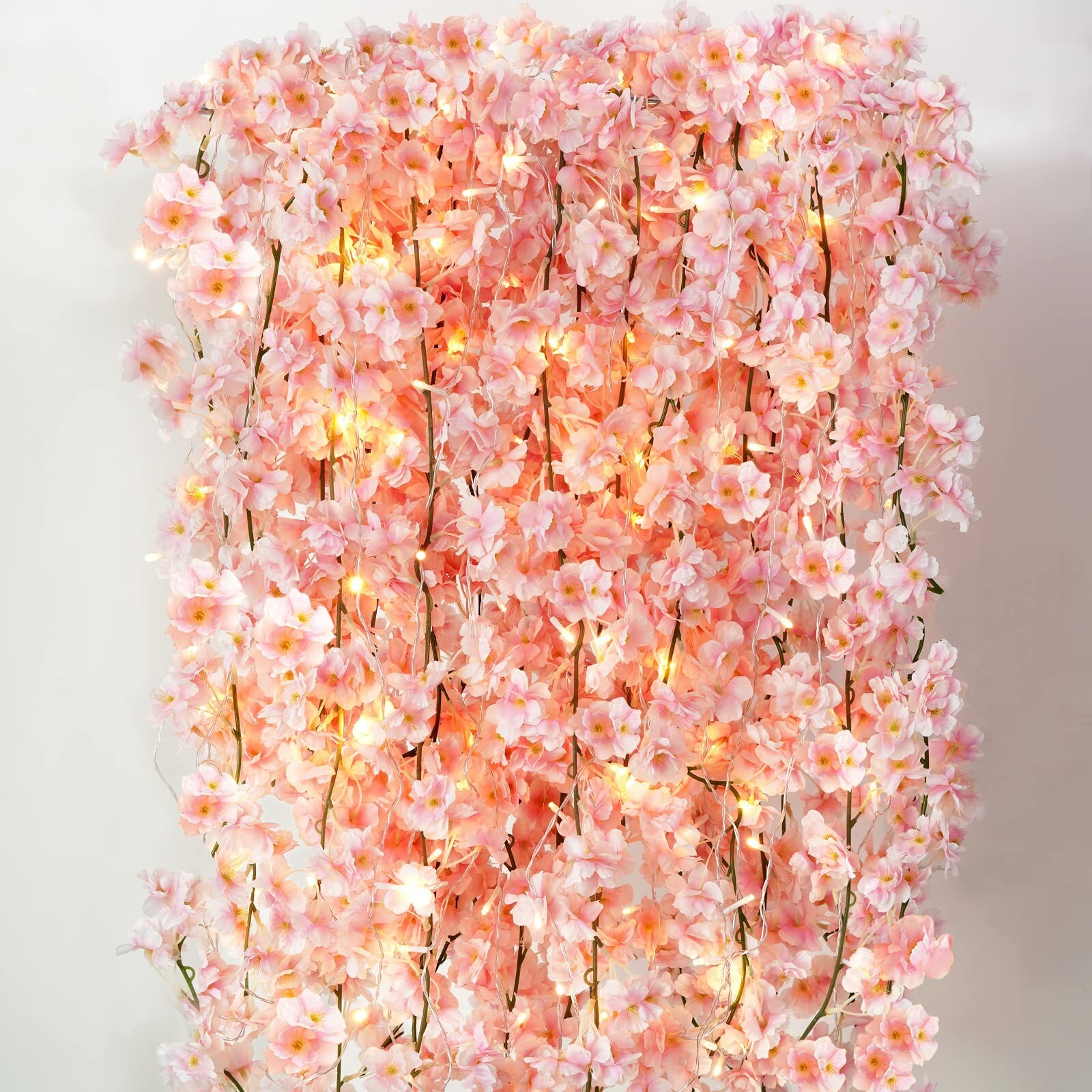 Sunm Boutique Cherry Blossom Garland 6-Pack 35.4 Ft Cherry Blossom Hanging Vi…