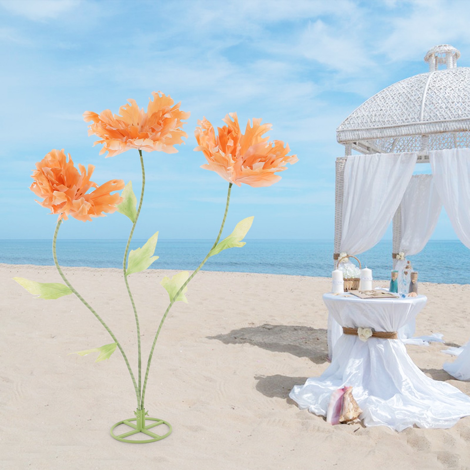 Giant Artificial Flowers Wedding Artificial Flower Decoration Stand Artificial