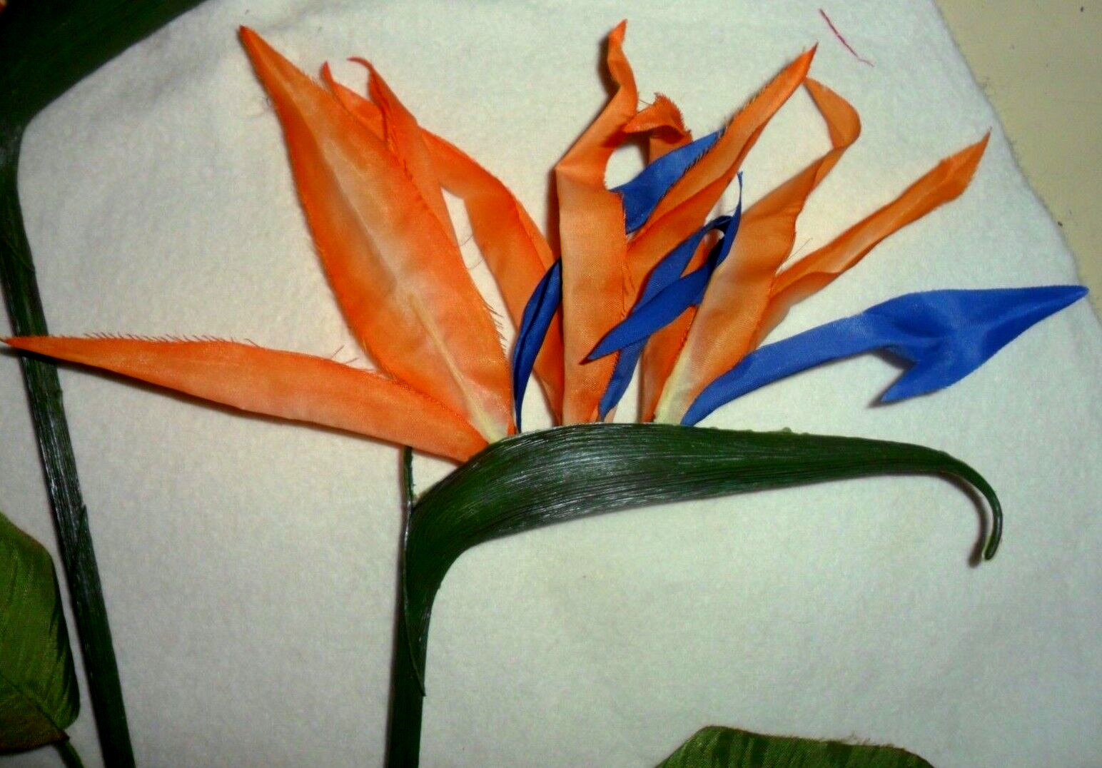 Vintage Bird of Paradise Artificial Flowers 4″ x 4″ on 16″ Stem Set of 2