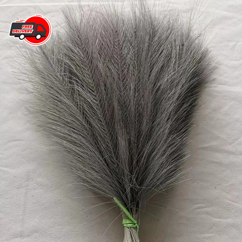 Fluffy Artificial Pampas Grass Bouquet Boho Fake Plant for Wedding Home Decor