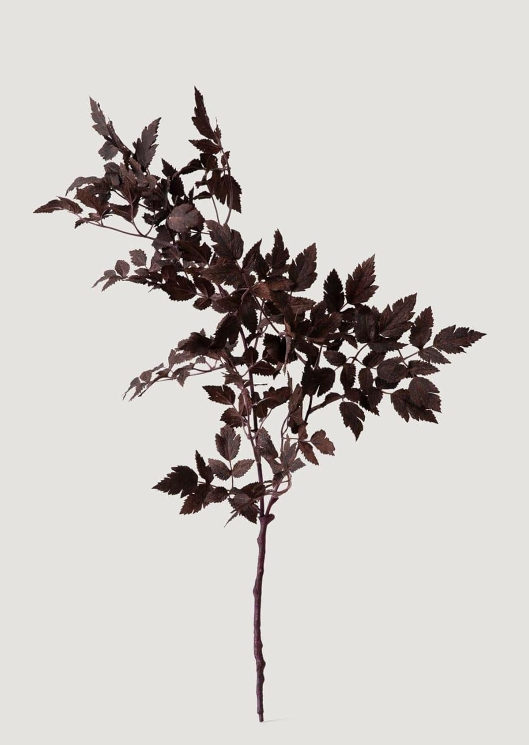 Plum Artificial Cimicifuga Leaf Spray – 31″ Faux Plant for Home Decor