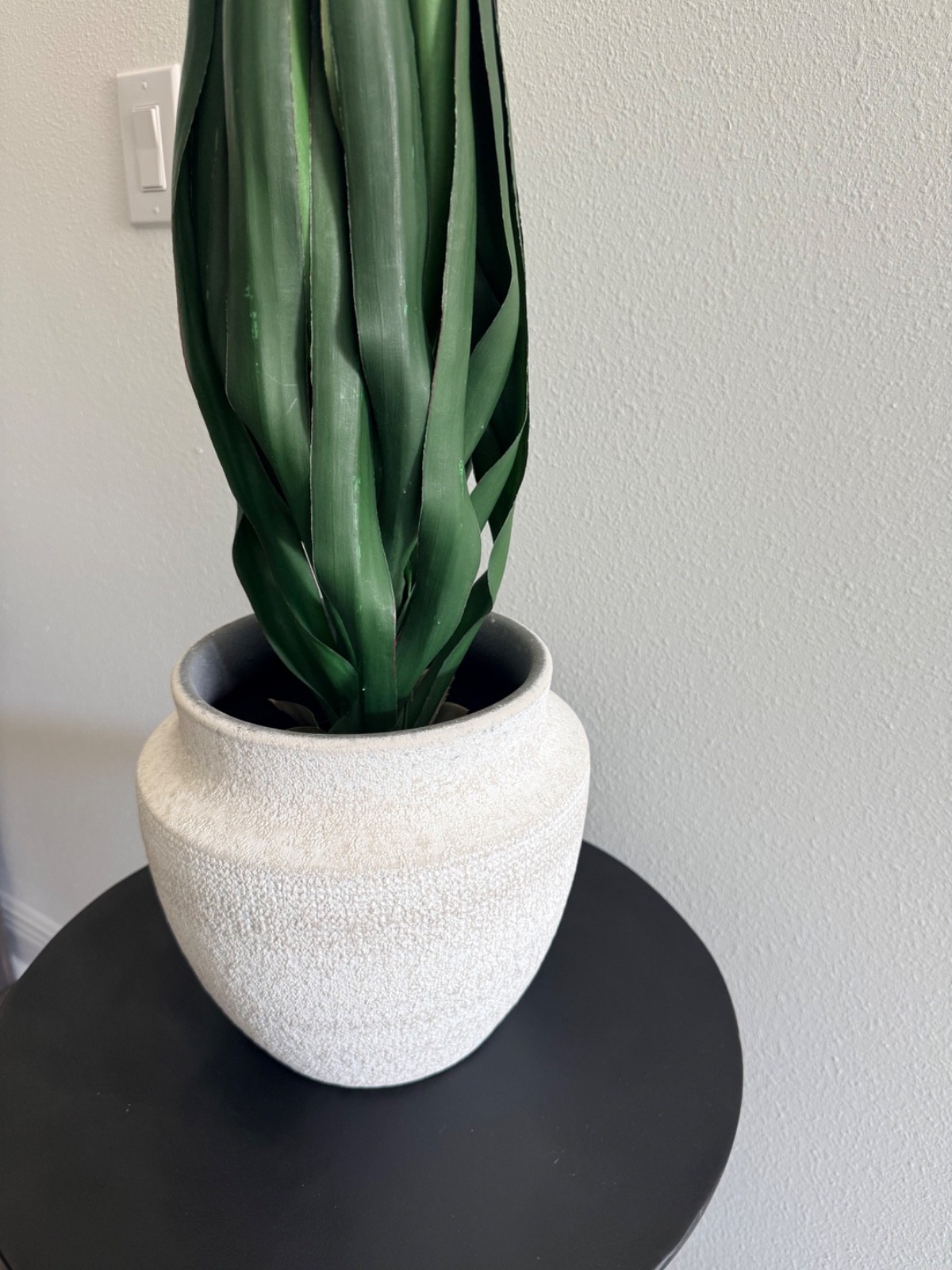 Pottery Barn Faux Yucca Plant 29″ Tall with Removable White Ceramic Pot