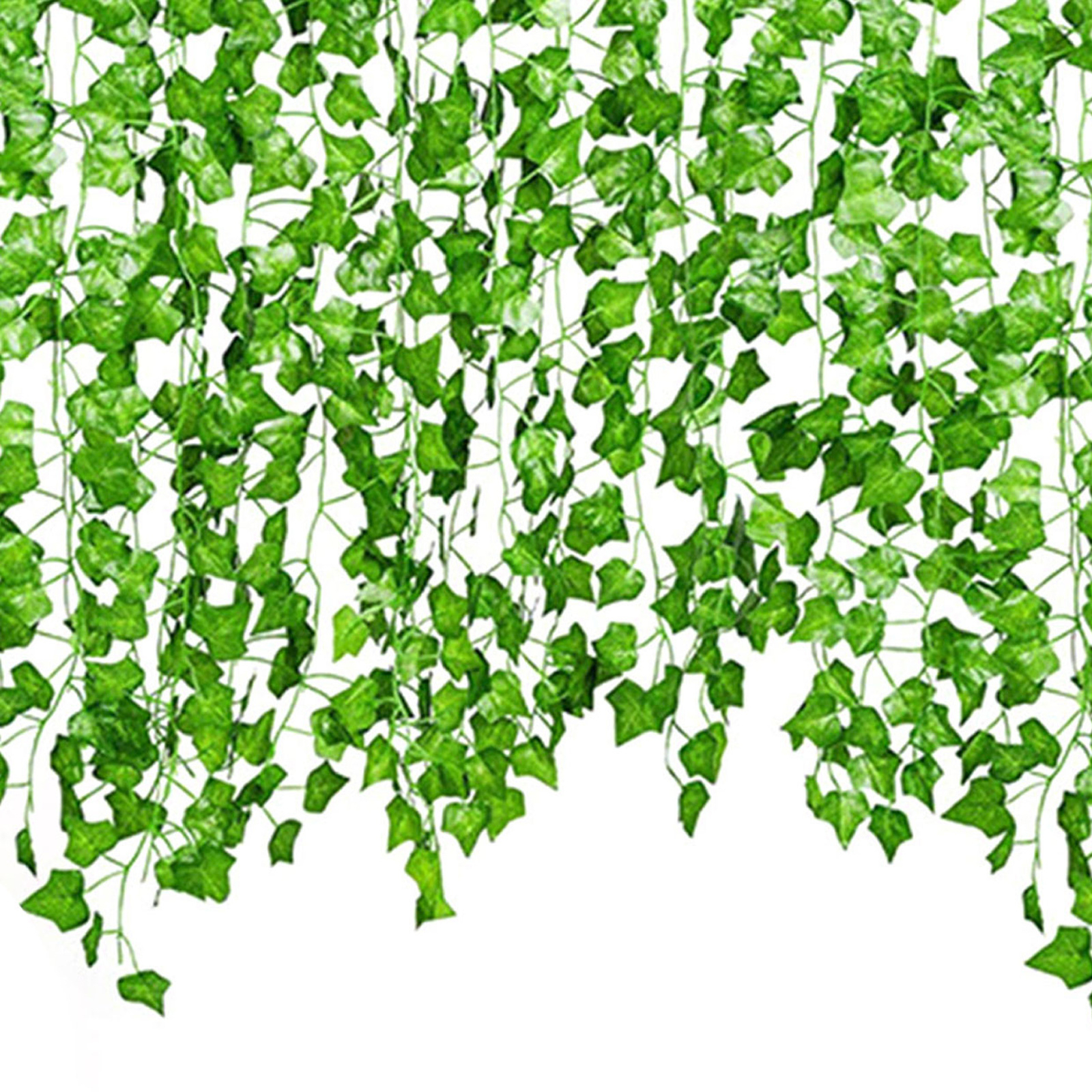 2.2M 12 Pcs Fake Ivy Leaves Artificial Ivy Vine Hangings Home Garden Decoration